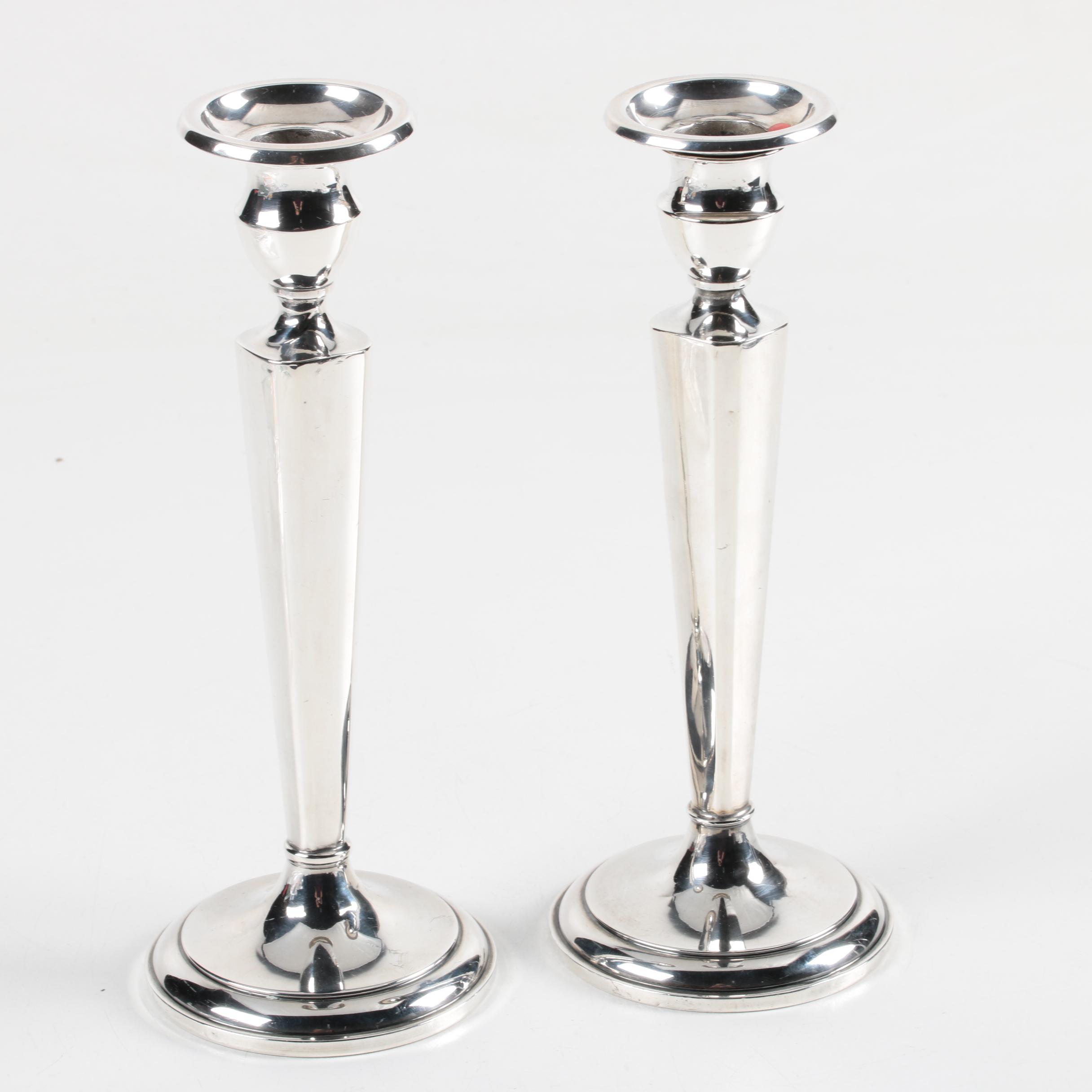 International Silver Co. Weighted Sterling Candlesticks