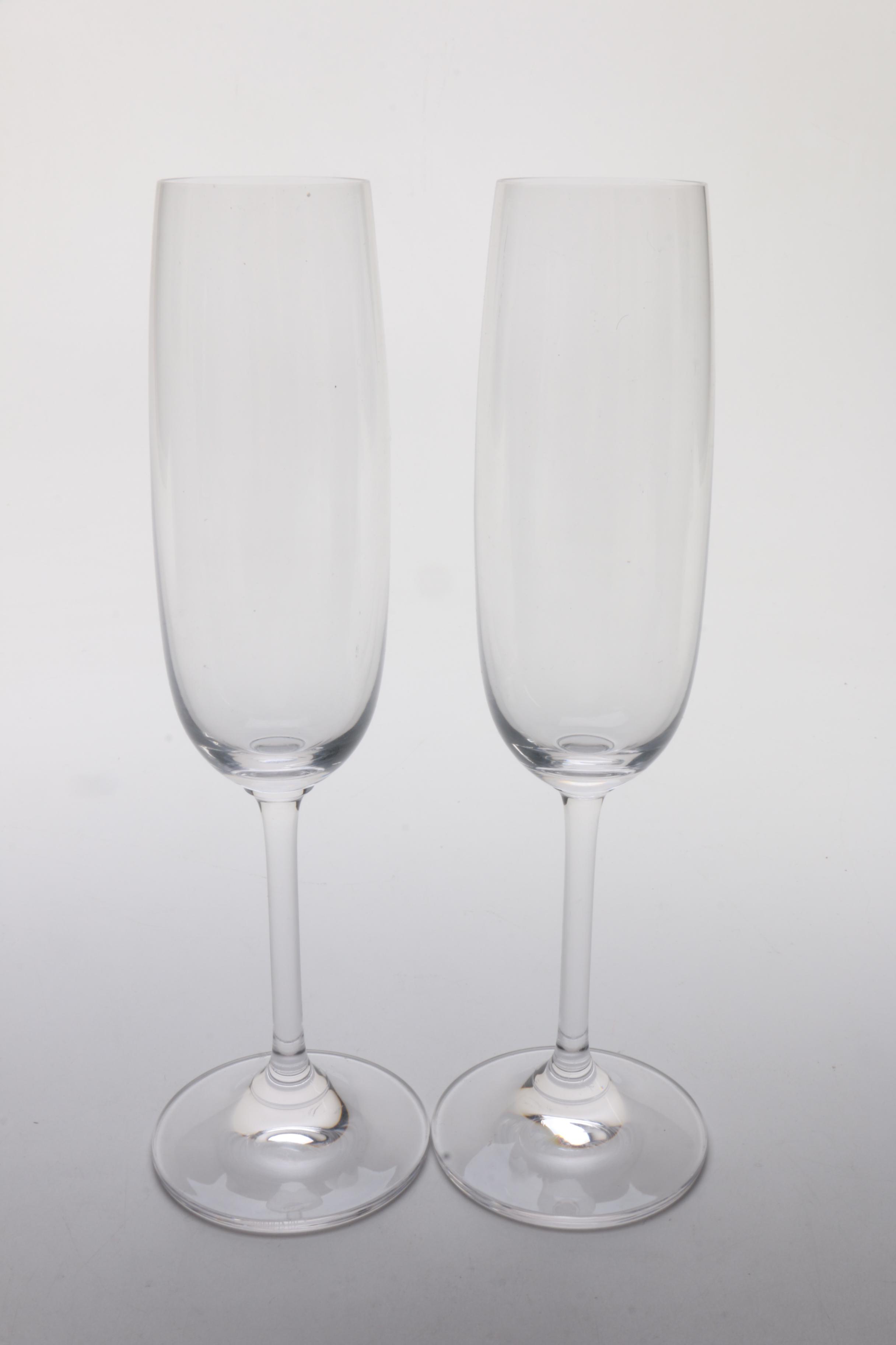 Champagne Flutes featuring Di Vino by Rosenthal and Marquis by Waterford
