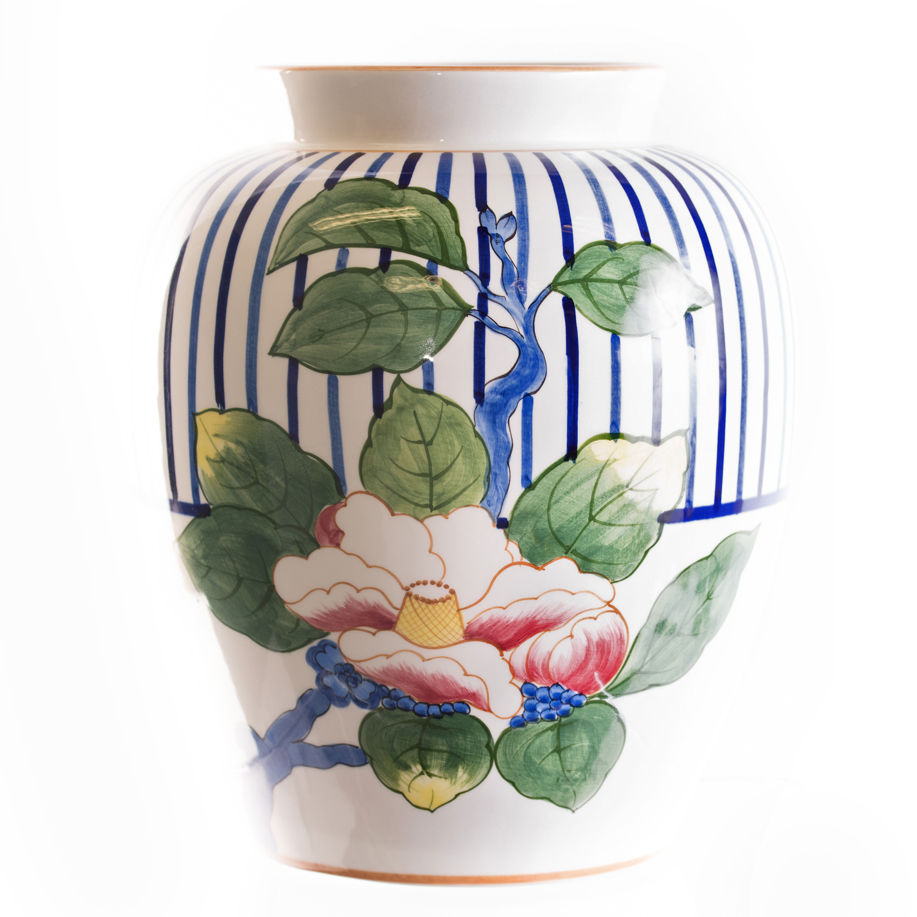 Tiffany & Co. Floral Ceramic Vase