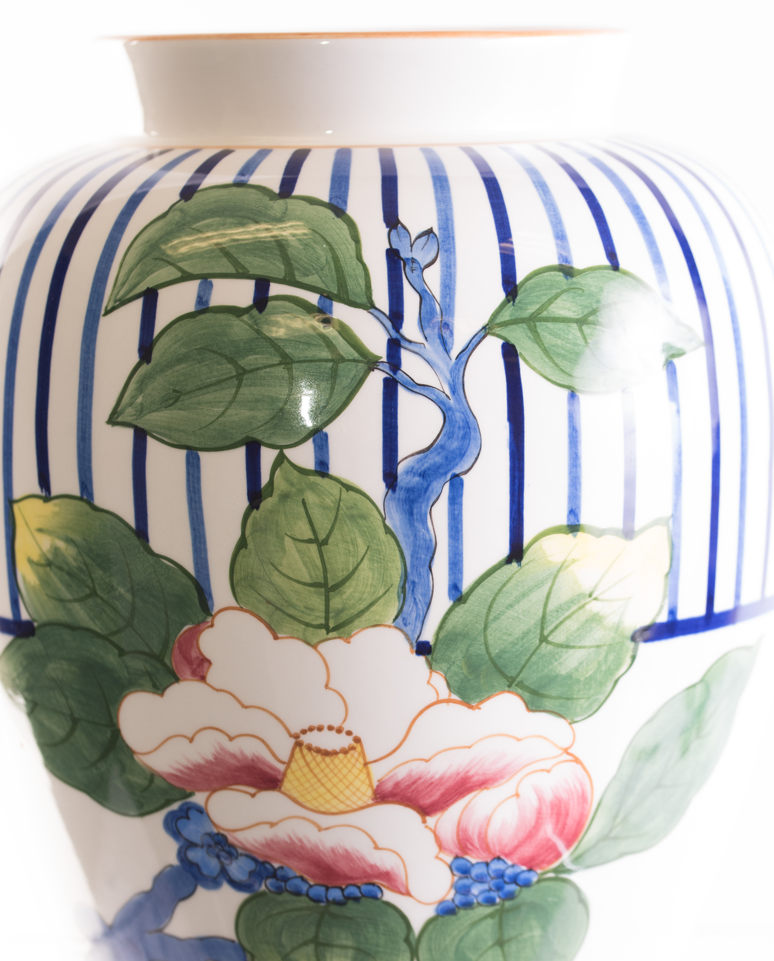 Tiffany & Co. Floral Ceramic Vase