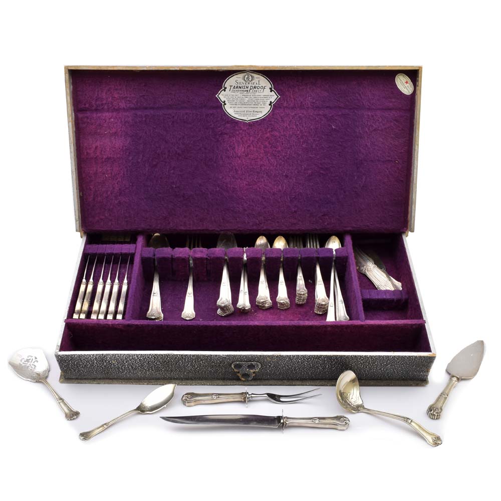 Antique R. Wallace and Sons Sterling Silver "Corinthian" Flatware Set