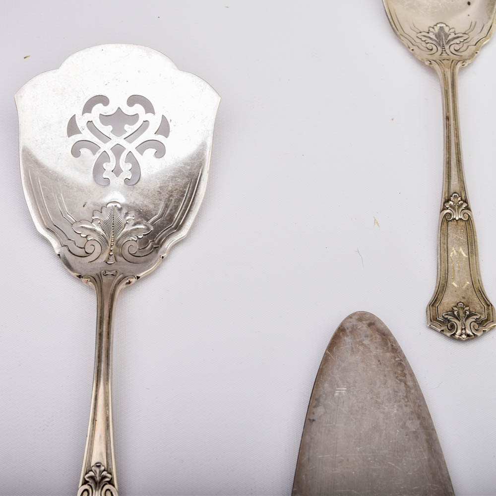 Antique R. Wallace and Sons Sterling Silver "Corinthian" Flatware Set