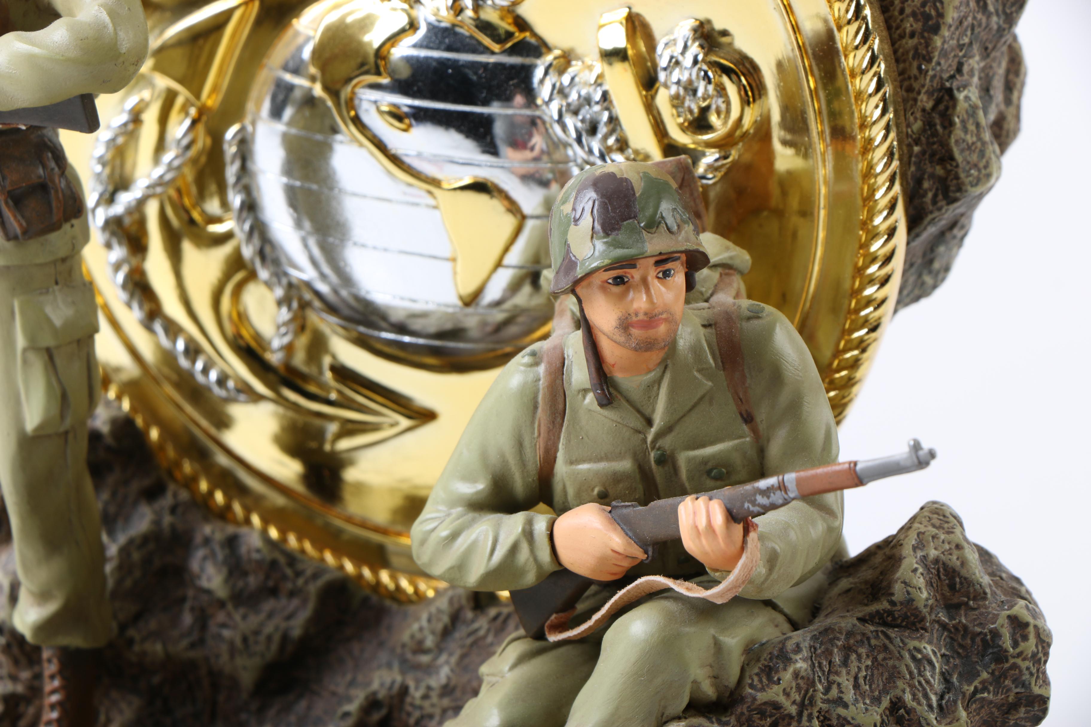 Bradford Exchange "Symbols of Courage" United States Marine Corp Figurine