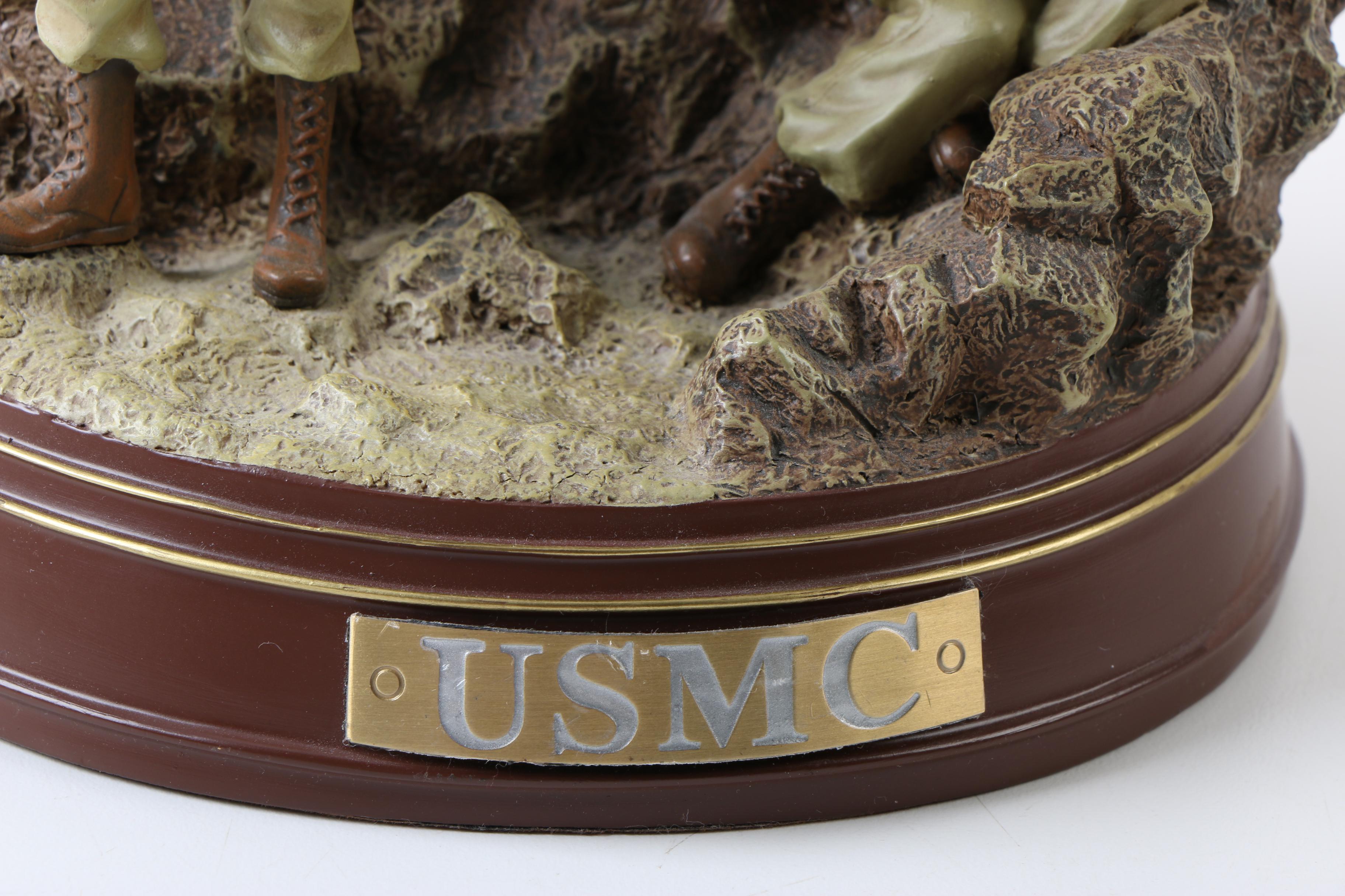 Bradford Exchange "Symbols of Courage" United States Marine Corp Figurine