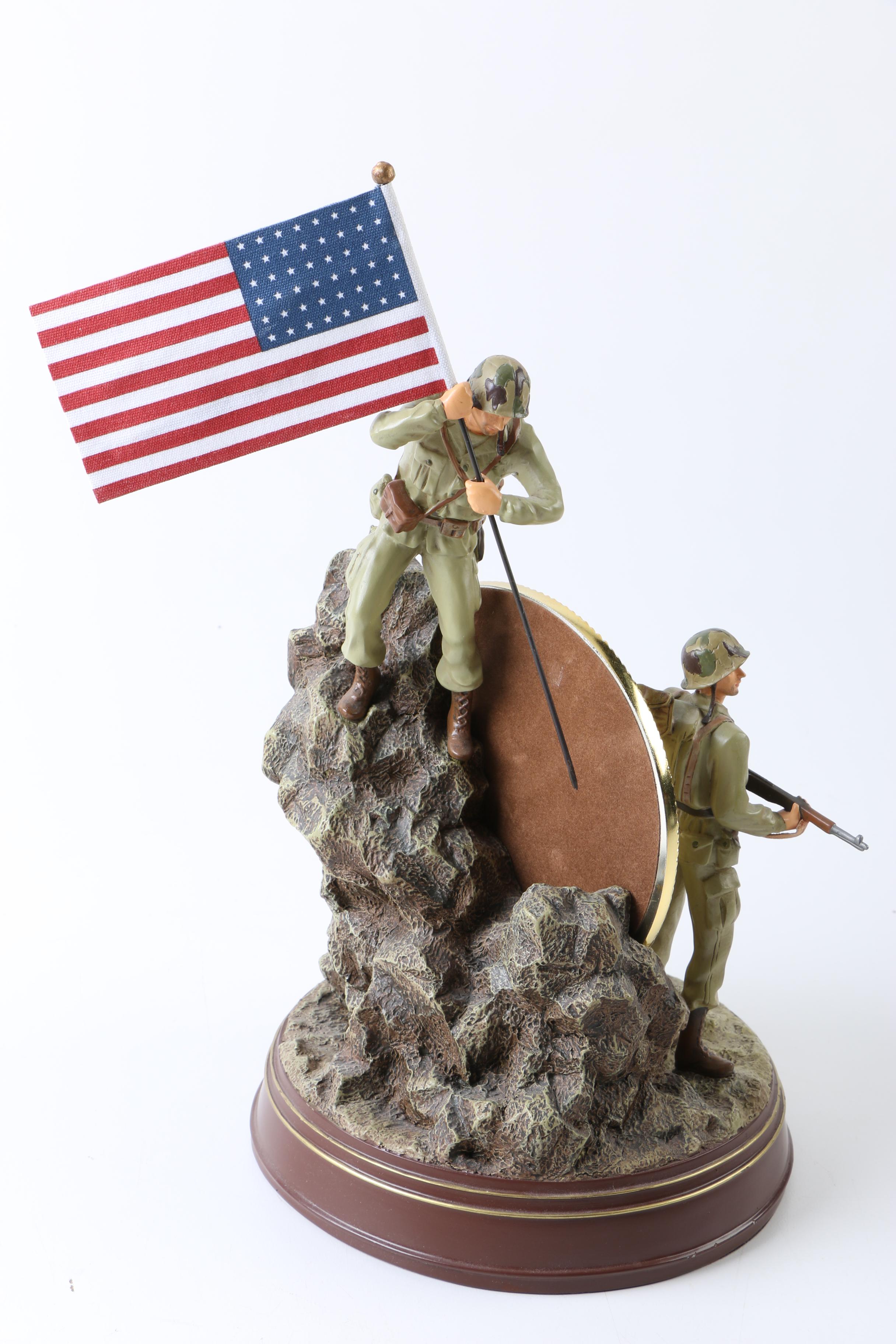 Bradford Exchange "Symbols of Courage" United States Marine Corp Figurine