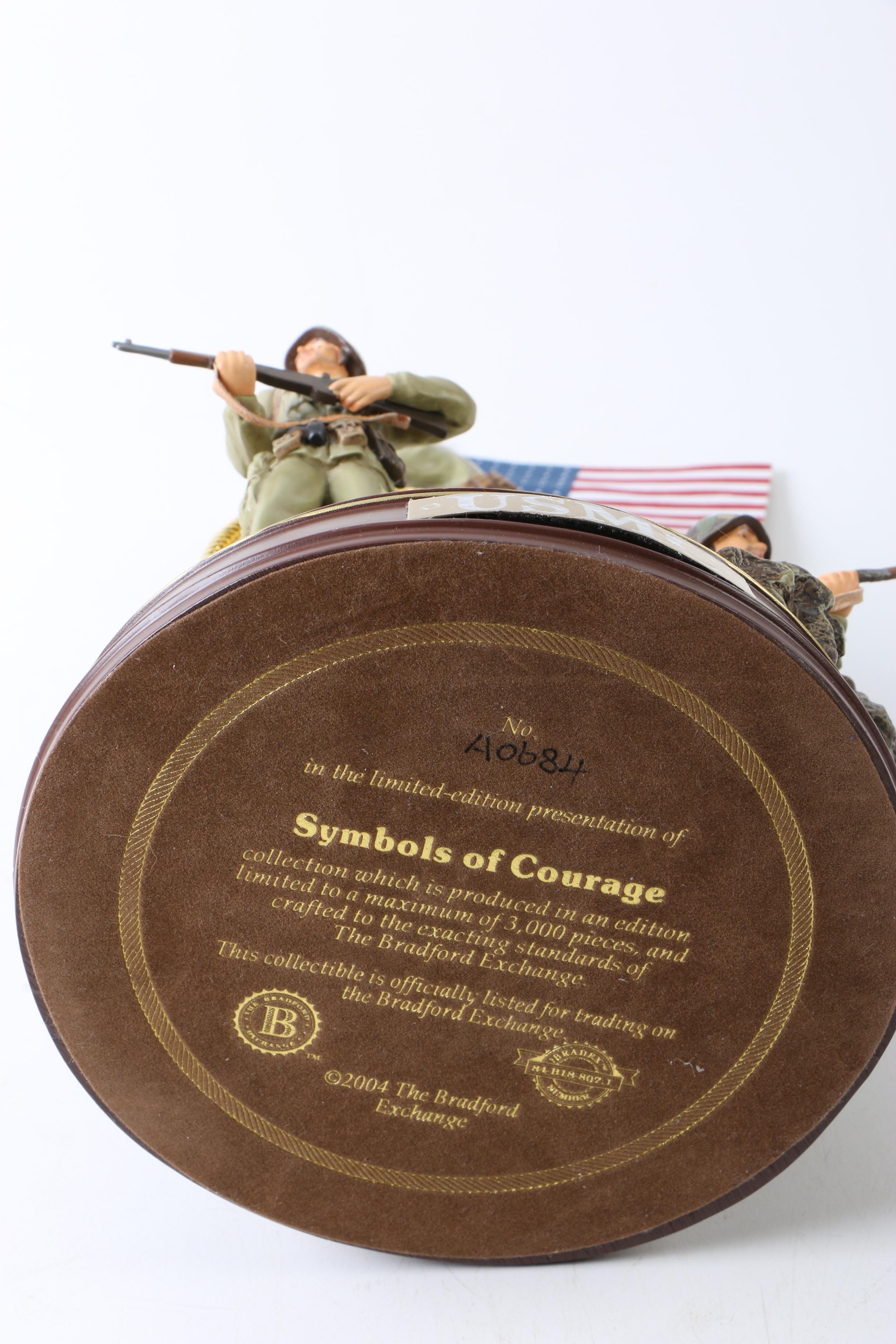 Bradford Exchange "Symbols of Courage" United States Marine Corp Figurine