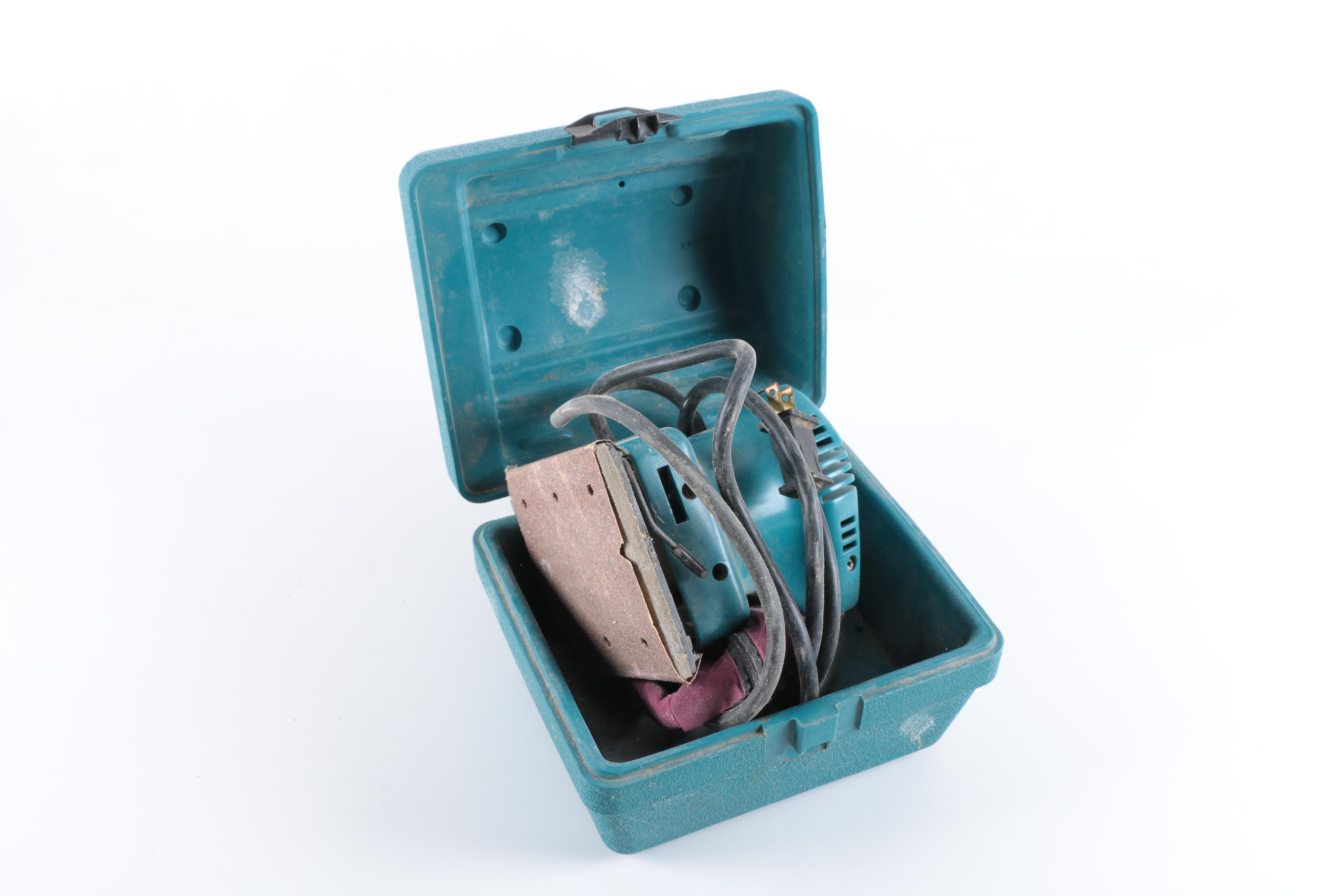 Makita Hammer Drill and Electric 1/4 Sheet Finishing Sander