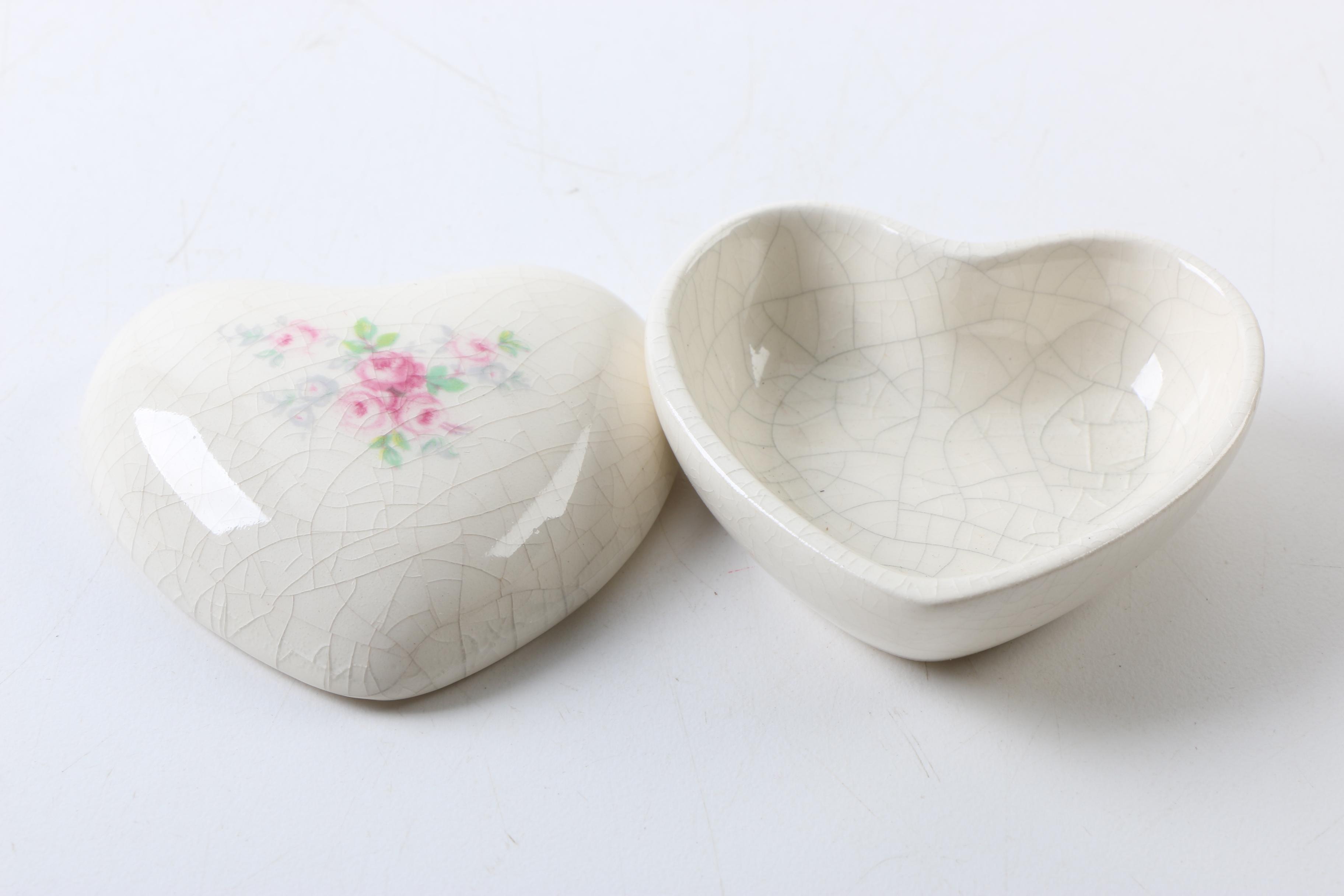 Antique W.H. Grindley "Brussels" Dish with Vanity Accessories