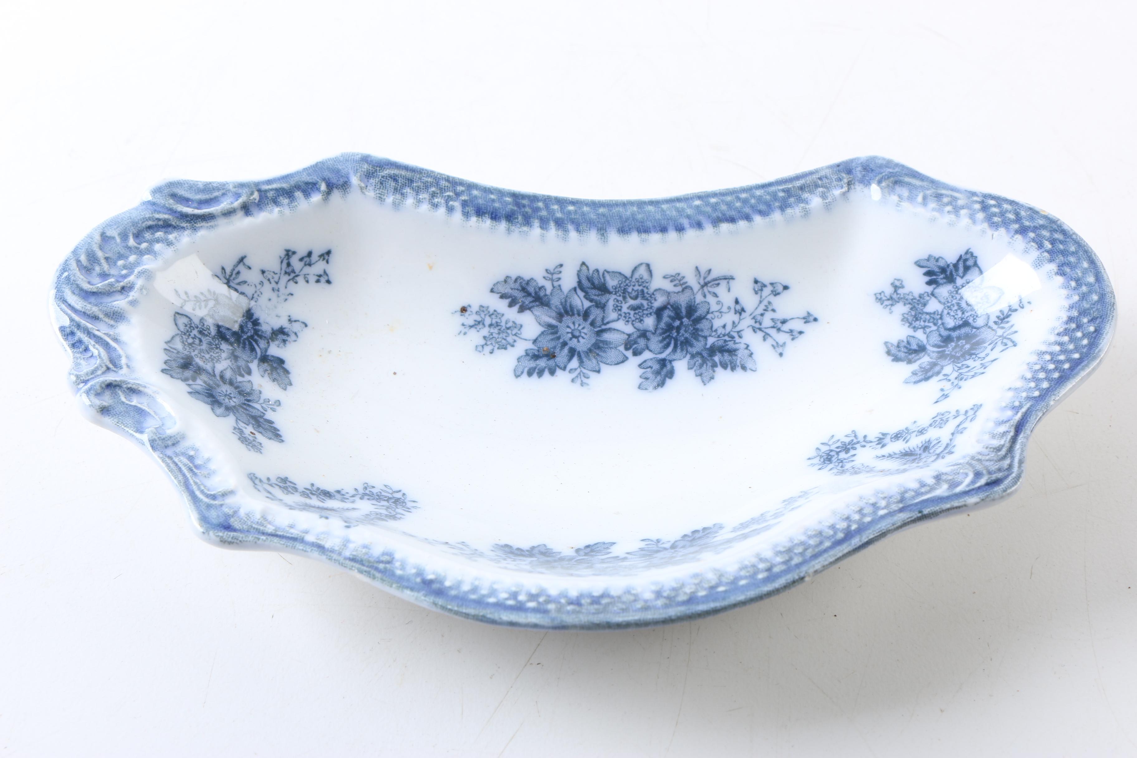 Antique W.H. Grindley "Brussels" Dish with Vanity Accessories