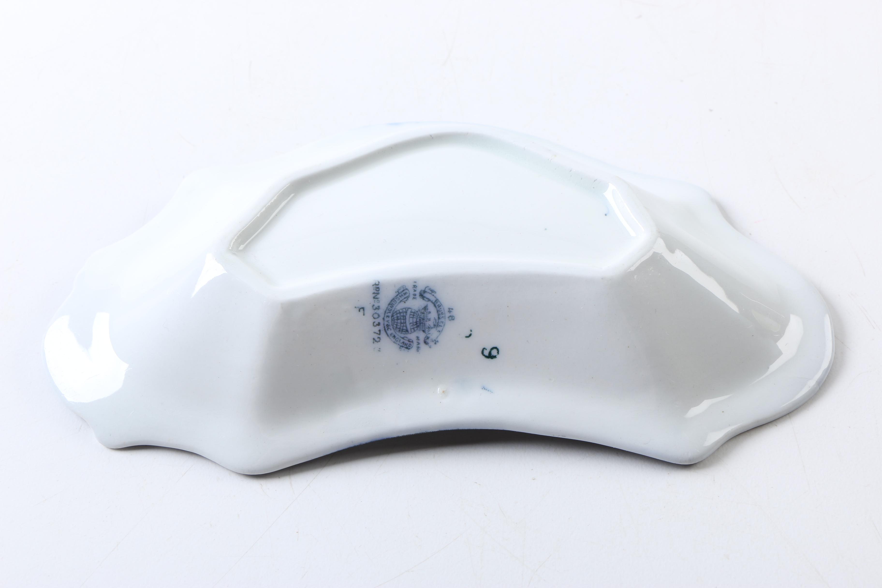 Antique W.H. Grindley "Brussels" Dish with Vanity Accessories