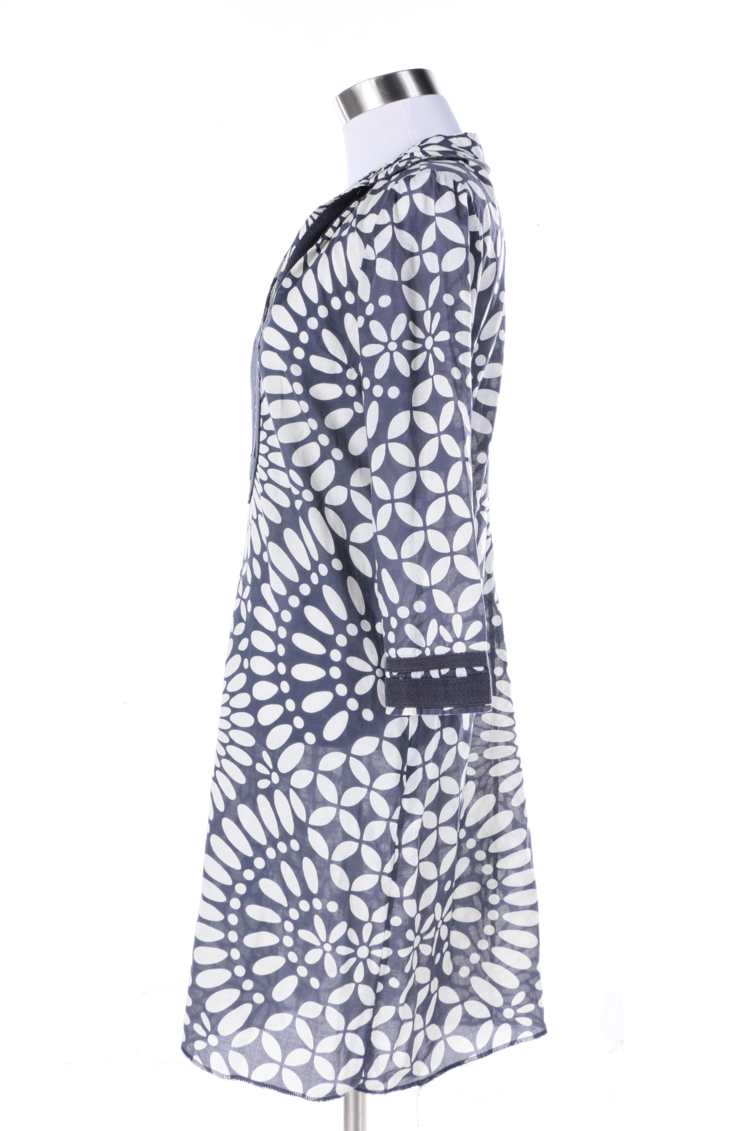 Tory Burch Printed Cotton Tunic Dress