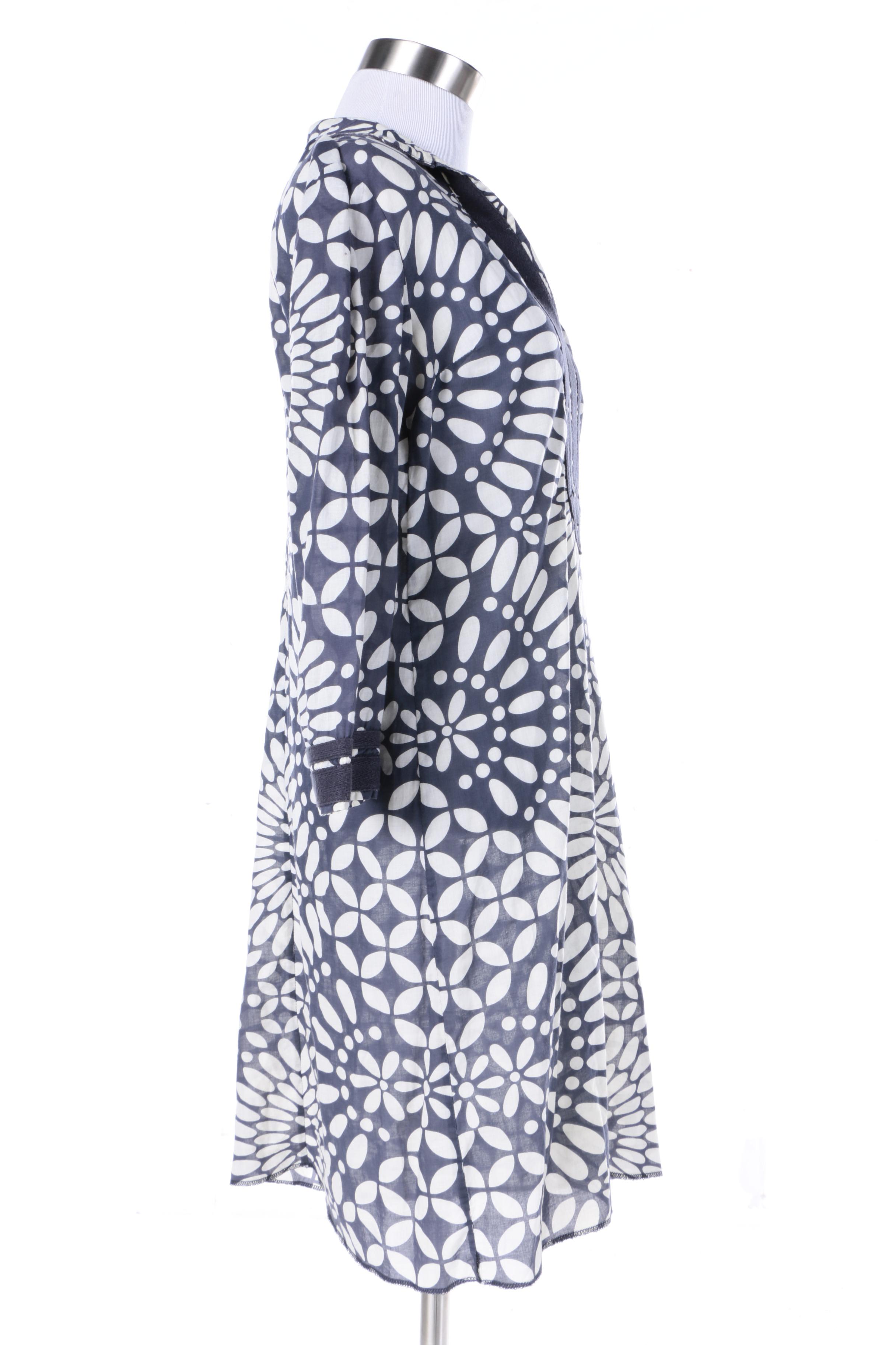Tory Burch Printed Cotton Tunic Dress
