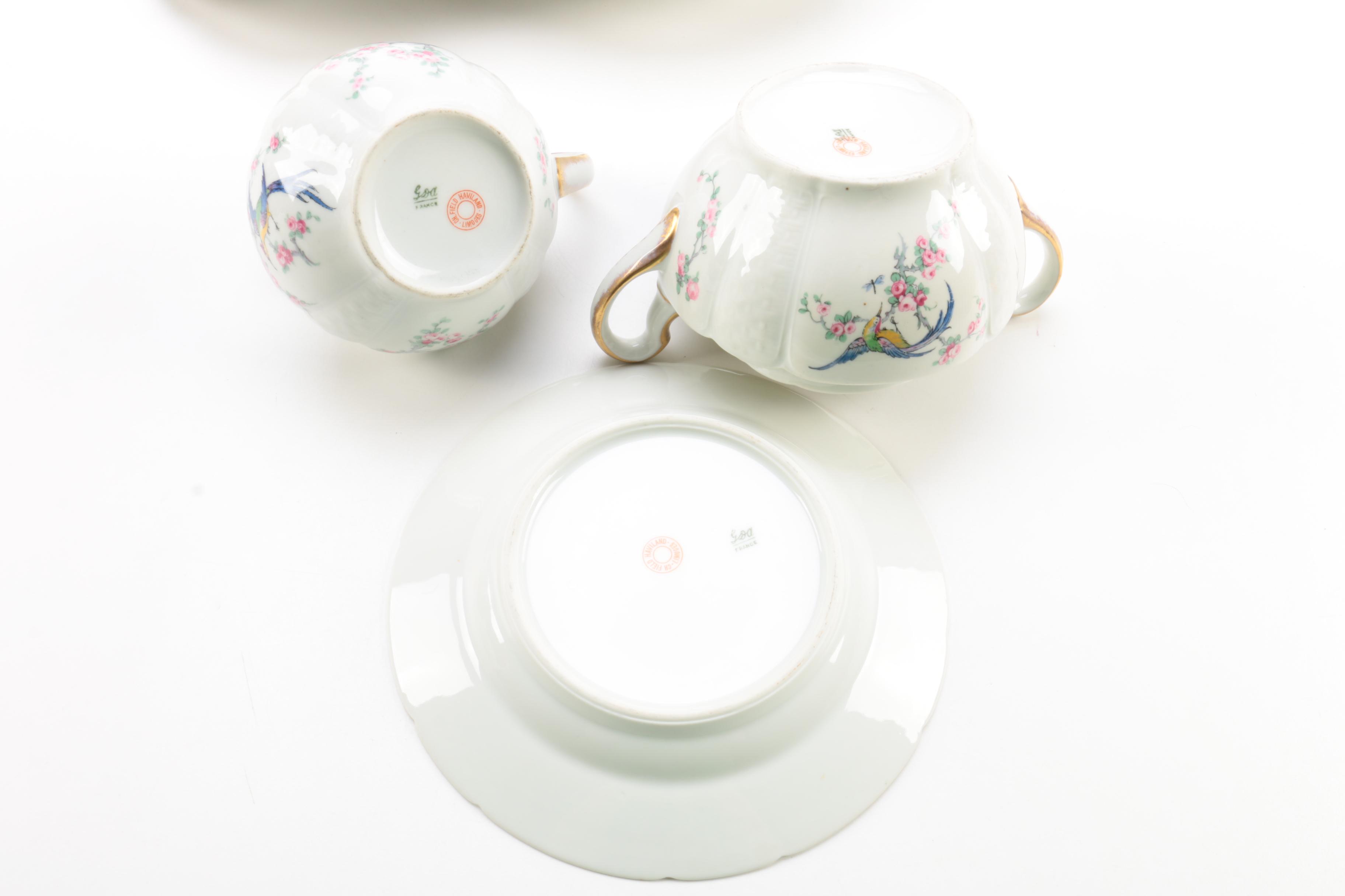 Antique Limoges Porcelain Serveware