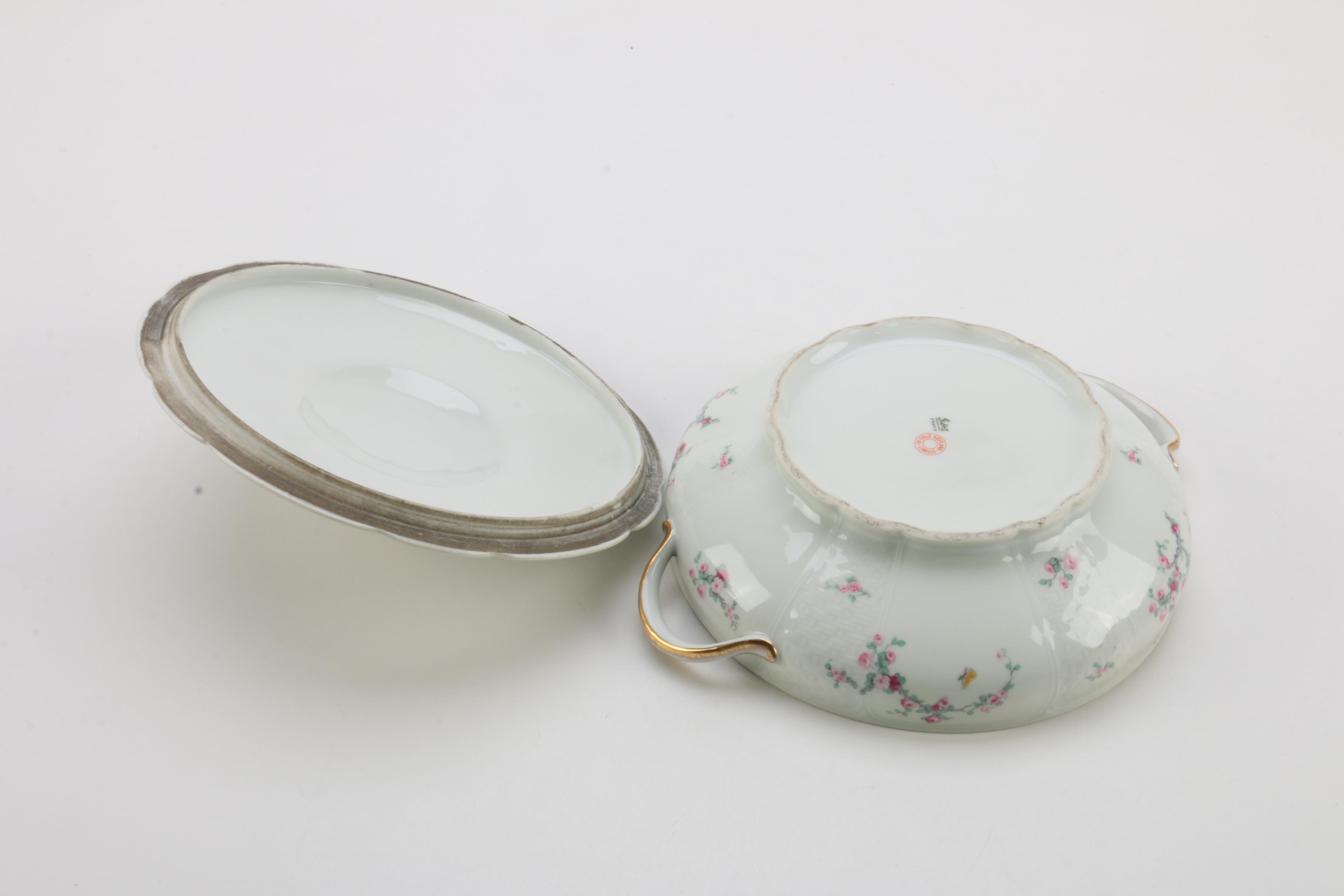 Antique Limoges Porcelain Serveware