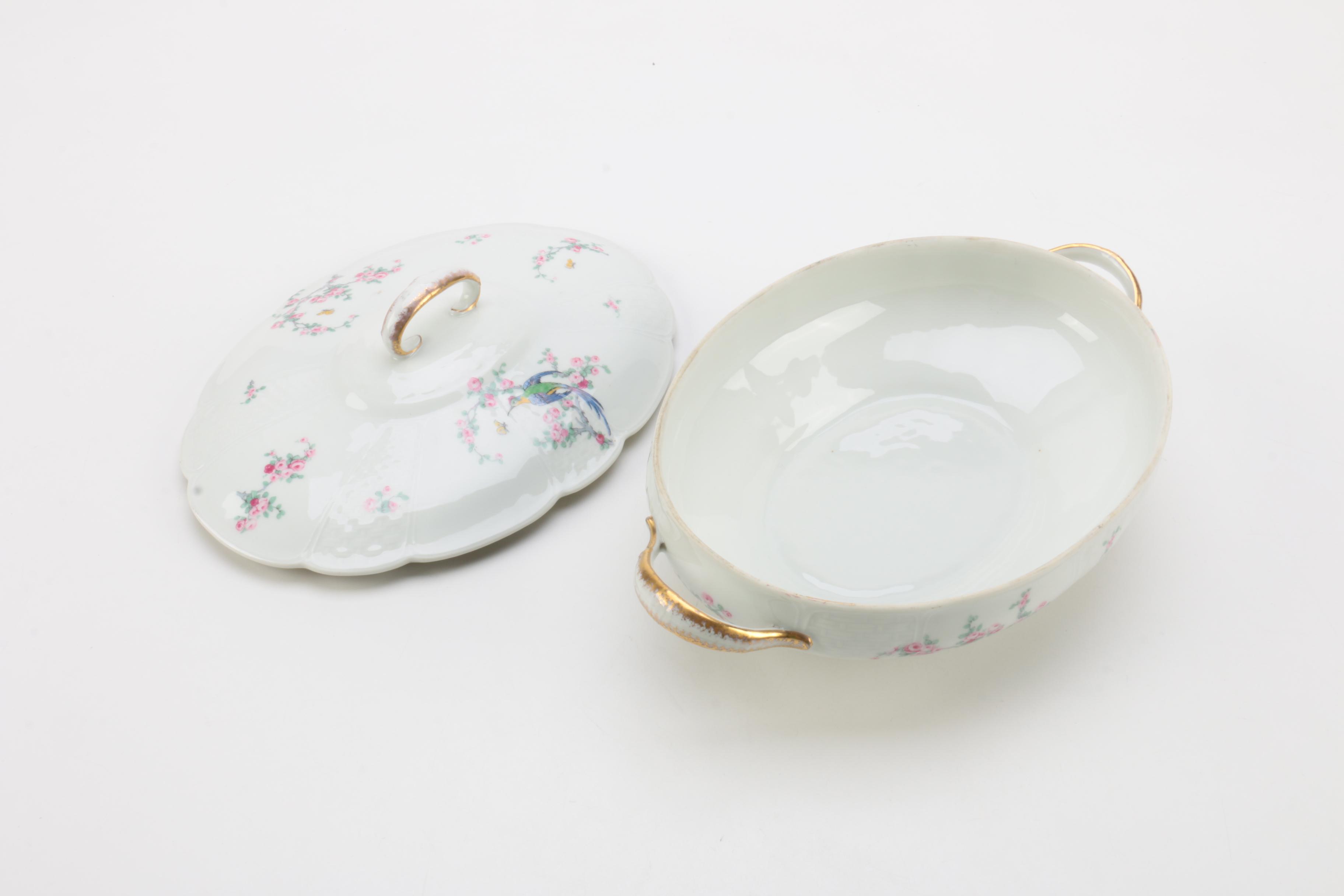 Antique Limoges Porcelain Serveware