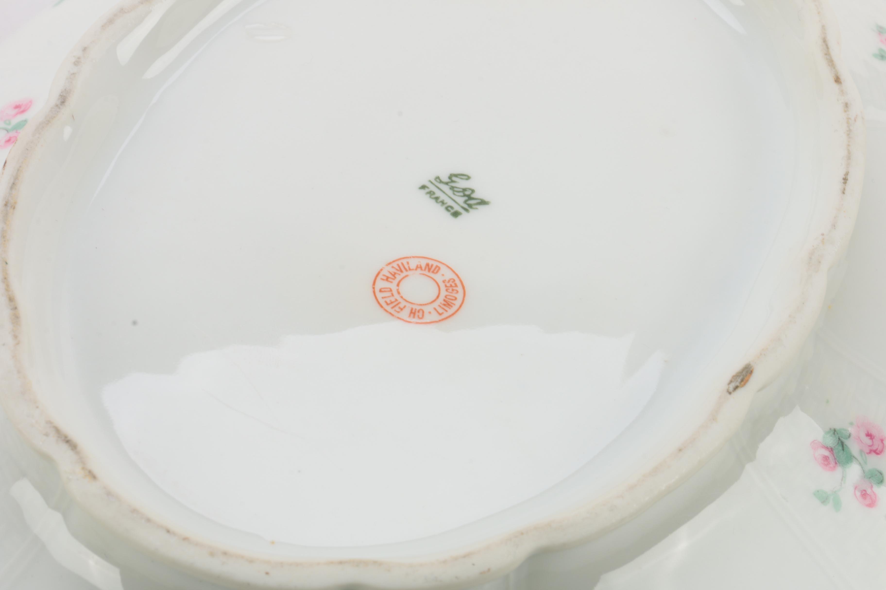 Antique Limoges Porcelain Serveware