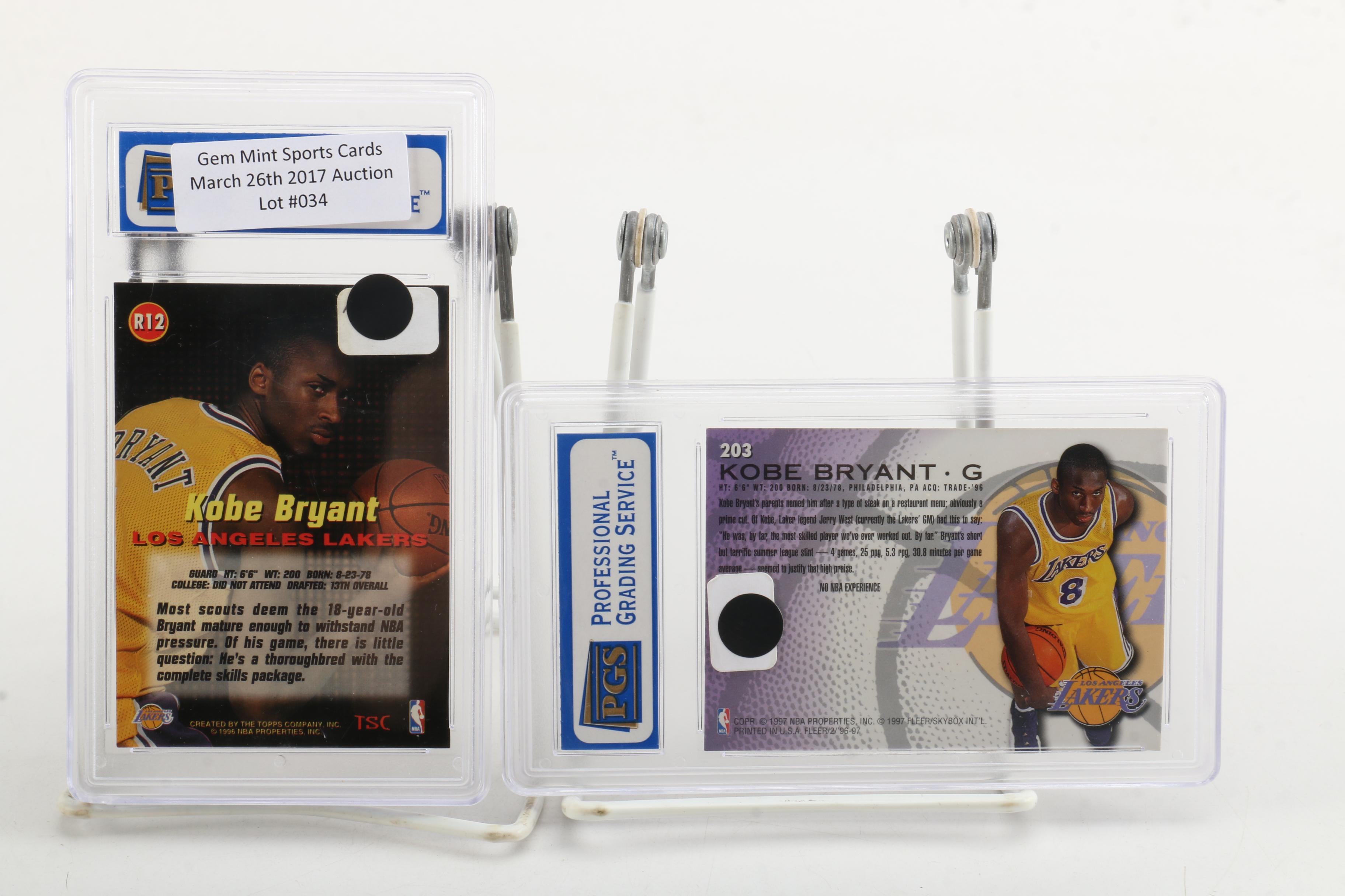 1996-97 Kobe Bryant Basketball Cards