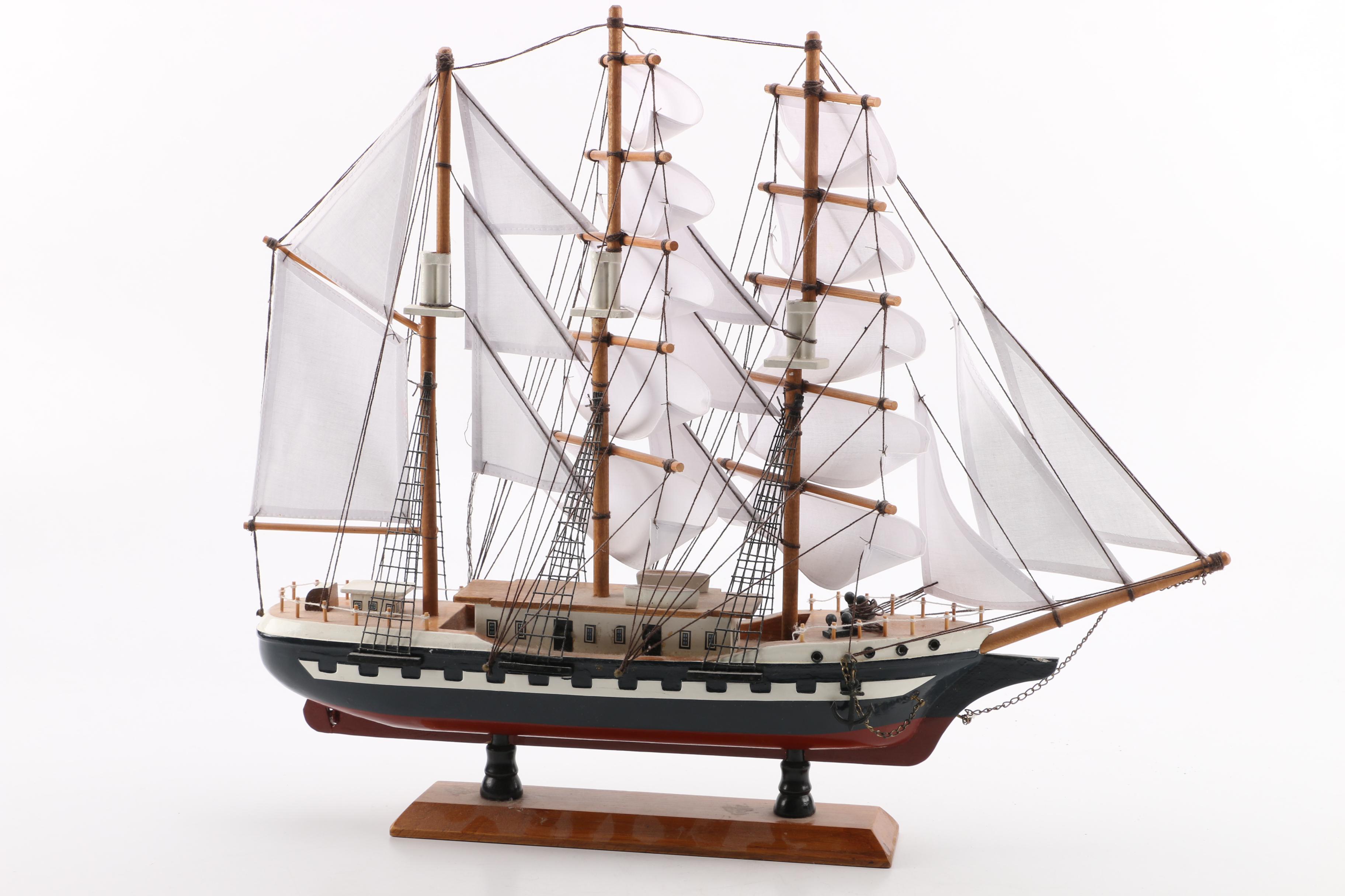 French Sailing Ship "Belem" Model
