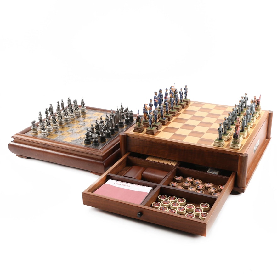 History Channel Civil War Chess Set and Revolutionary War Chess Set