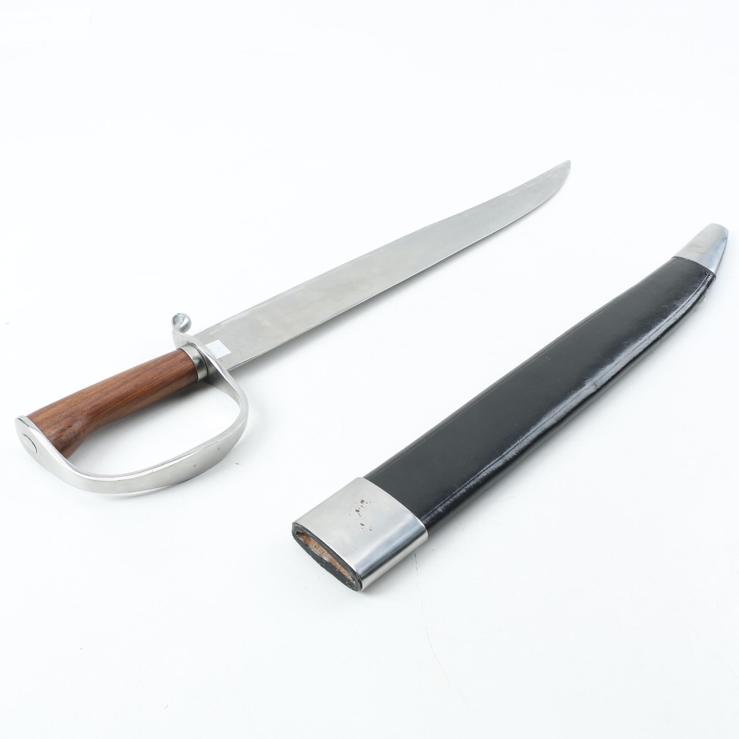 Cutlass by Windlass Steelcraft with Leather Scabbard