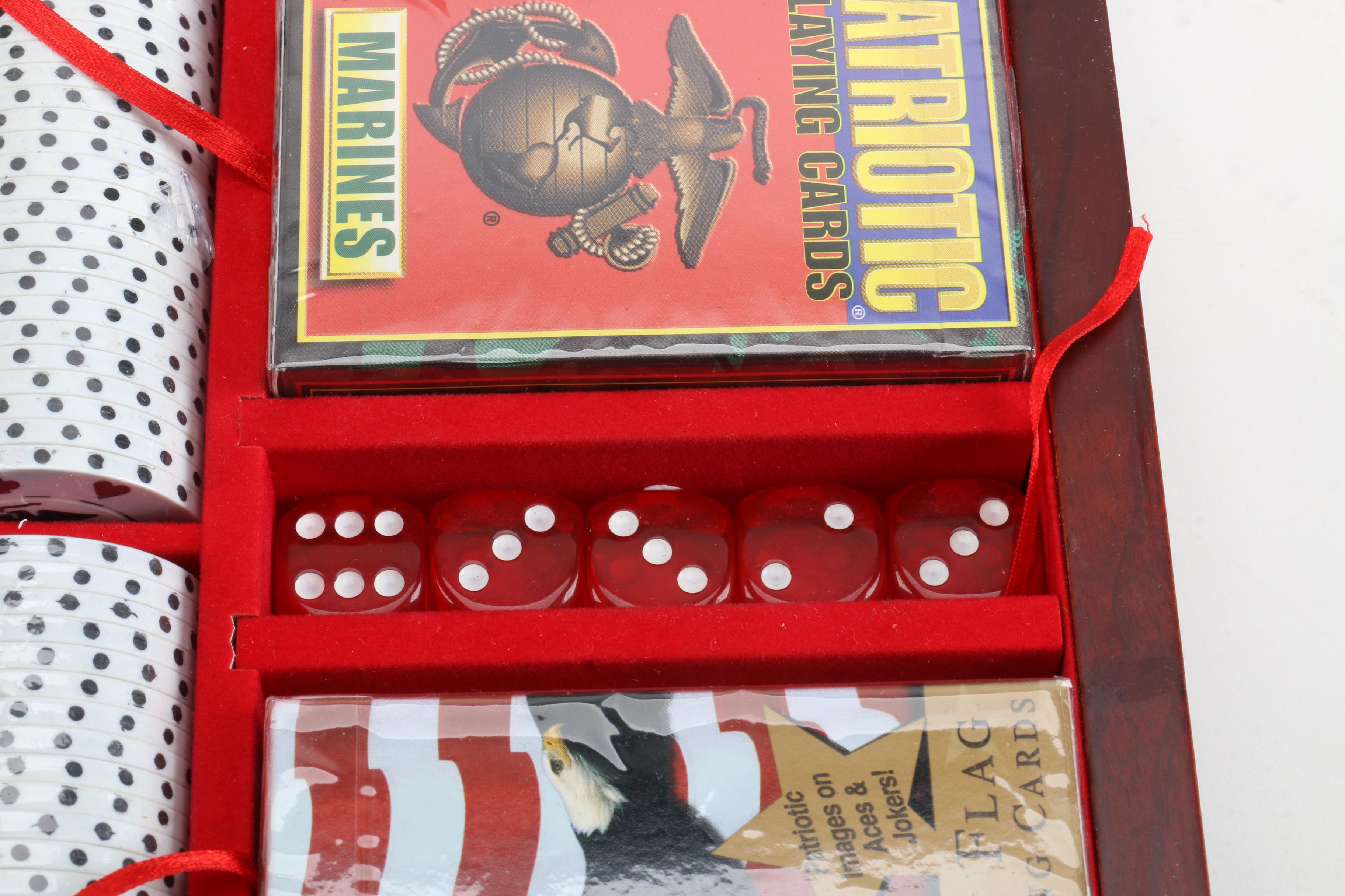U.S. Marine Corps Poker Set