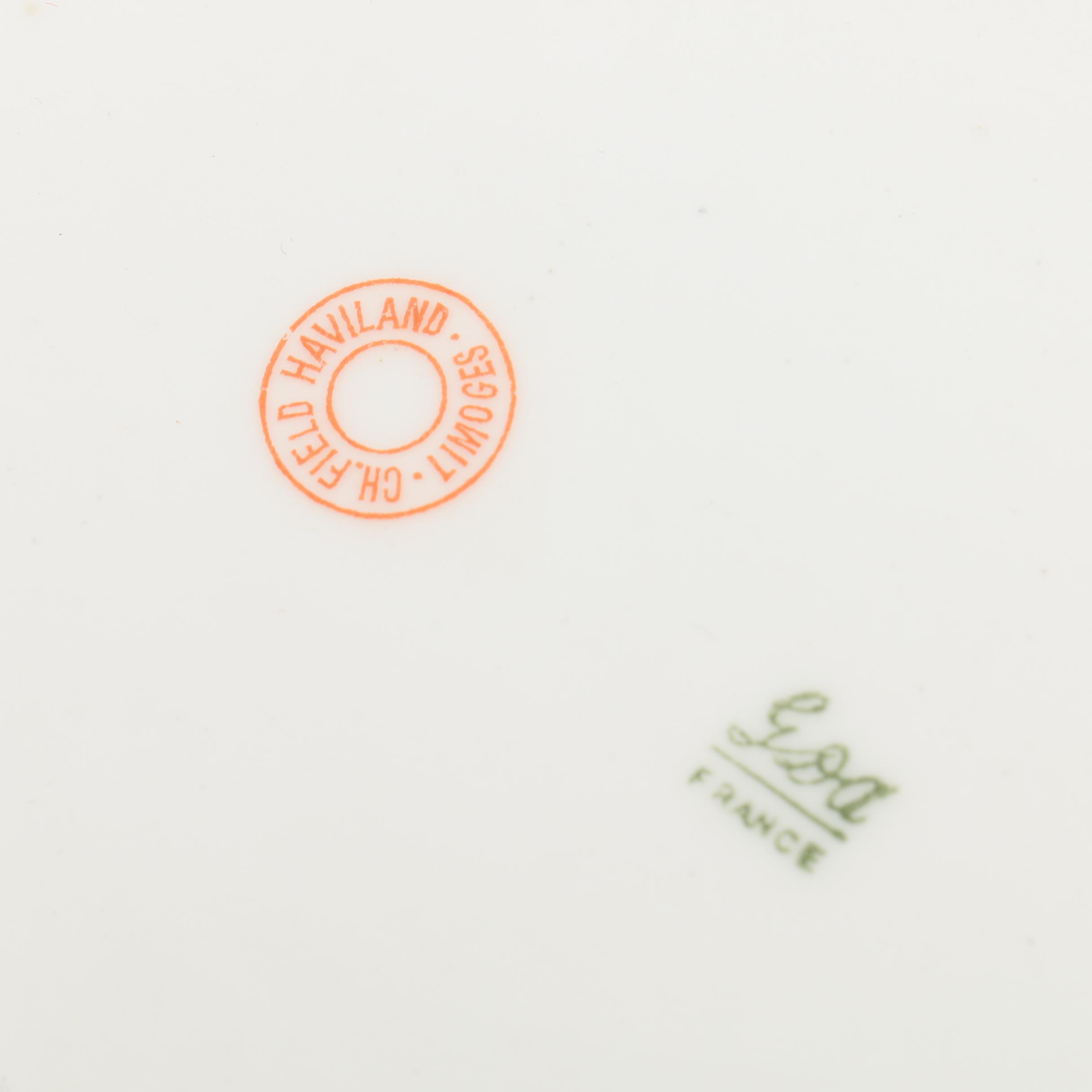 Antique Limoges Porcelain Tableware