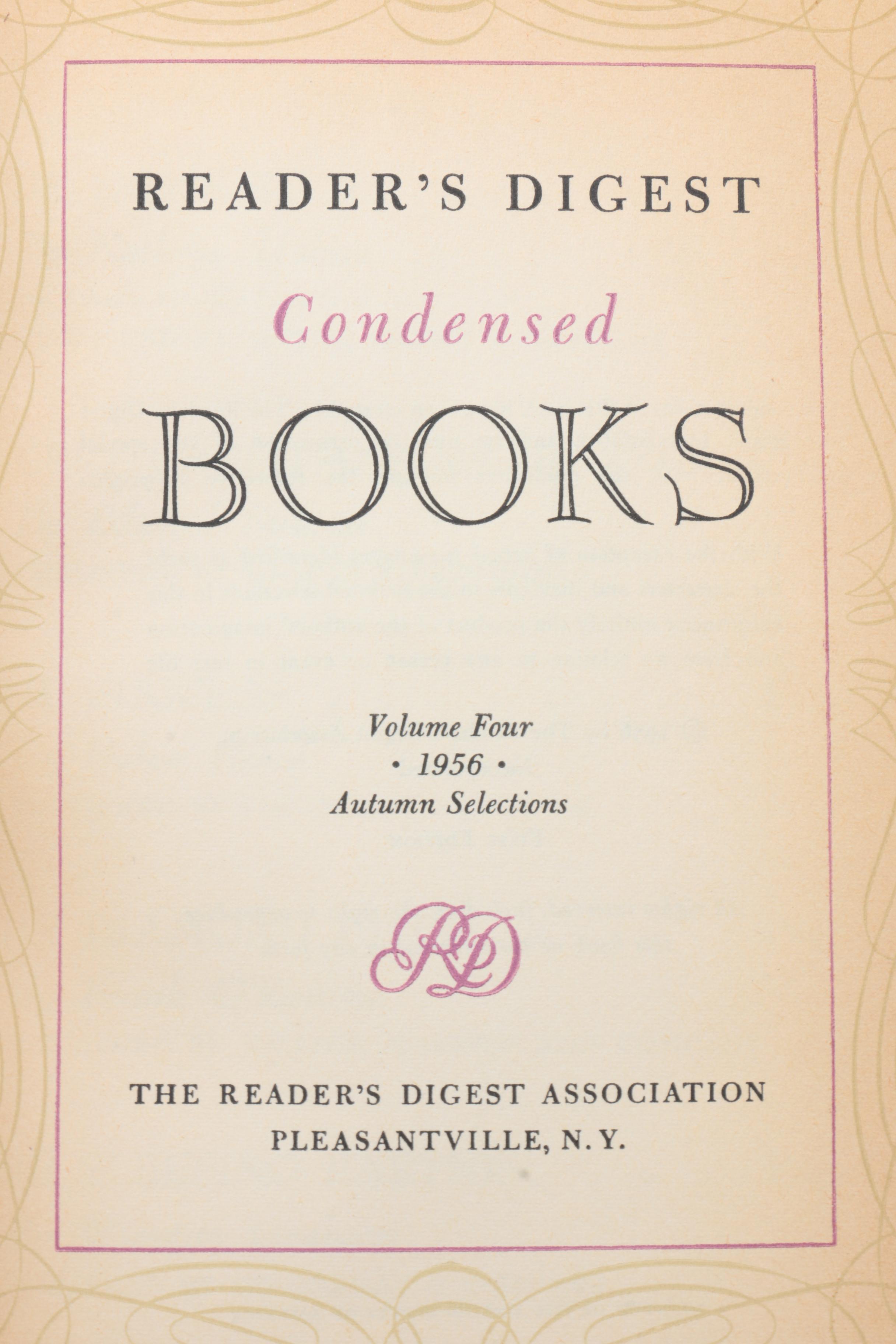 "Reader's Digest Condensed Books"