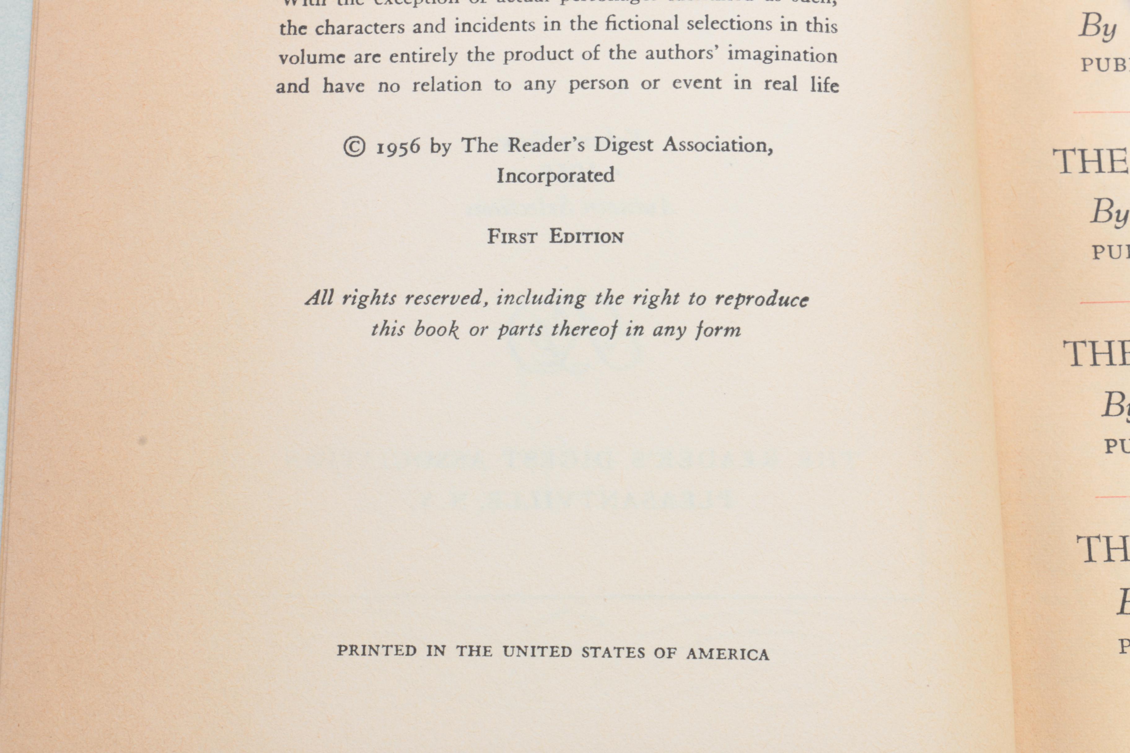 "Reader's Digest Condensed Books"