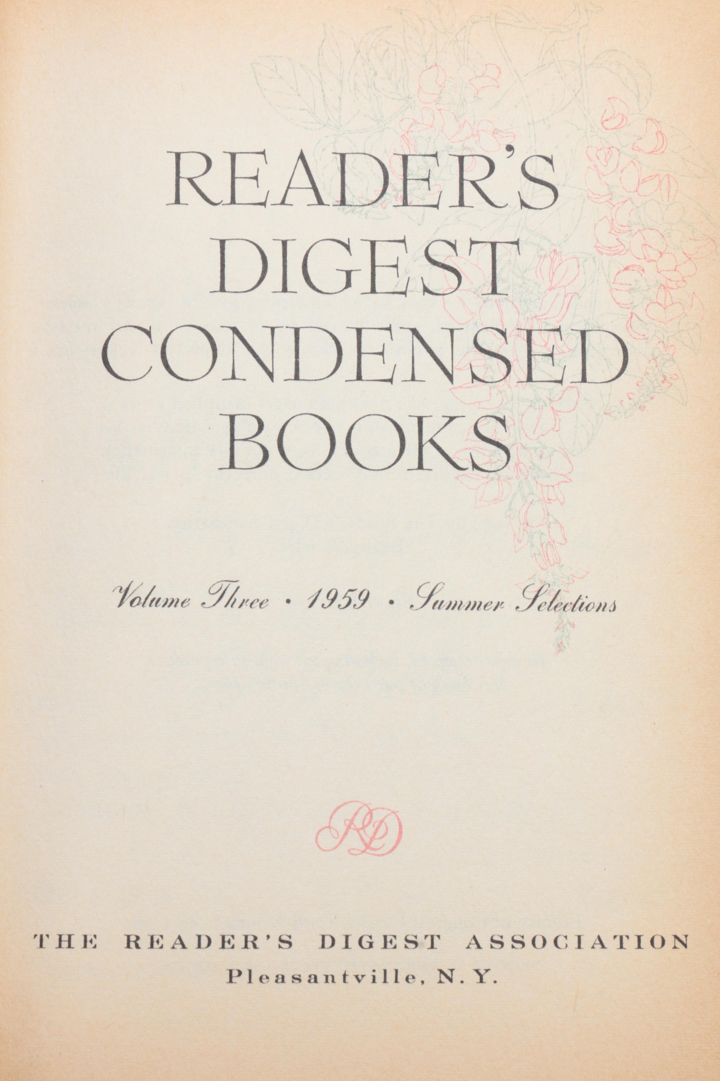 "Reader's Digest Condensed Books"