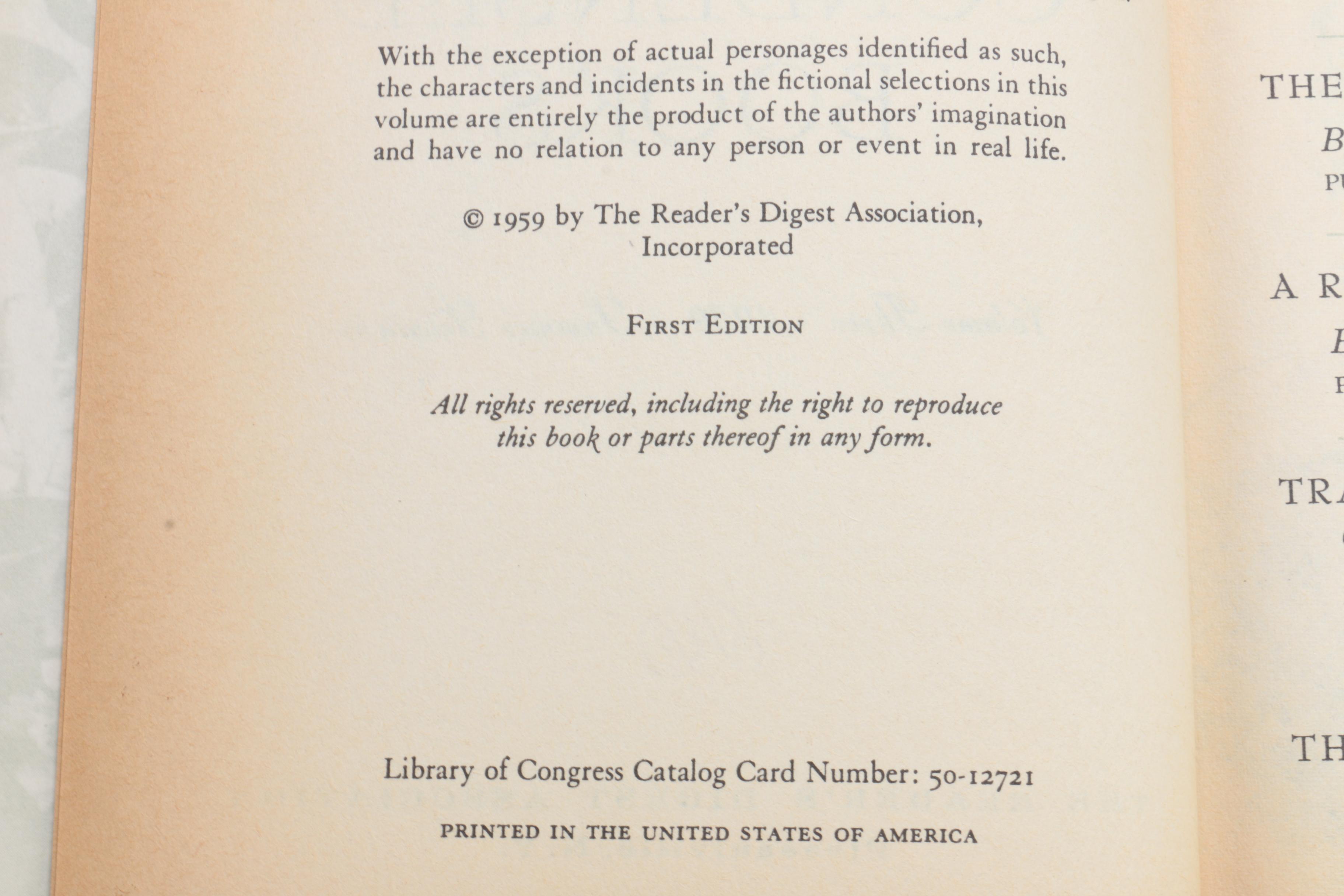 "Reader's Digest Condensed Books"