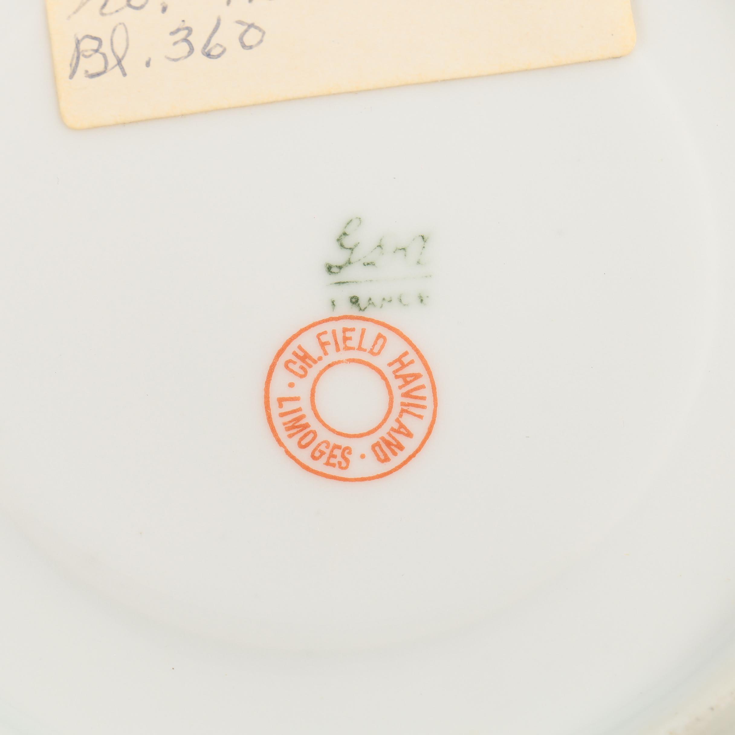 Antique Limoges Porcelain Tableware