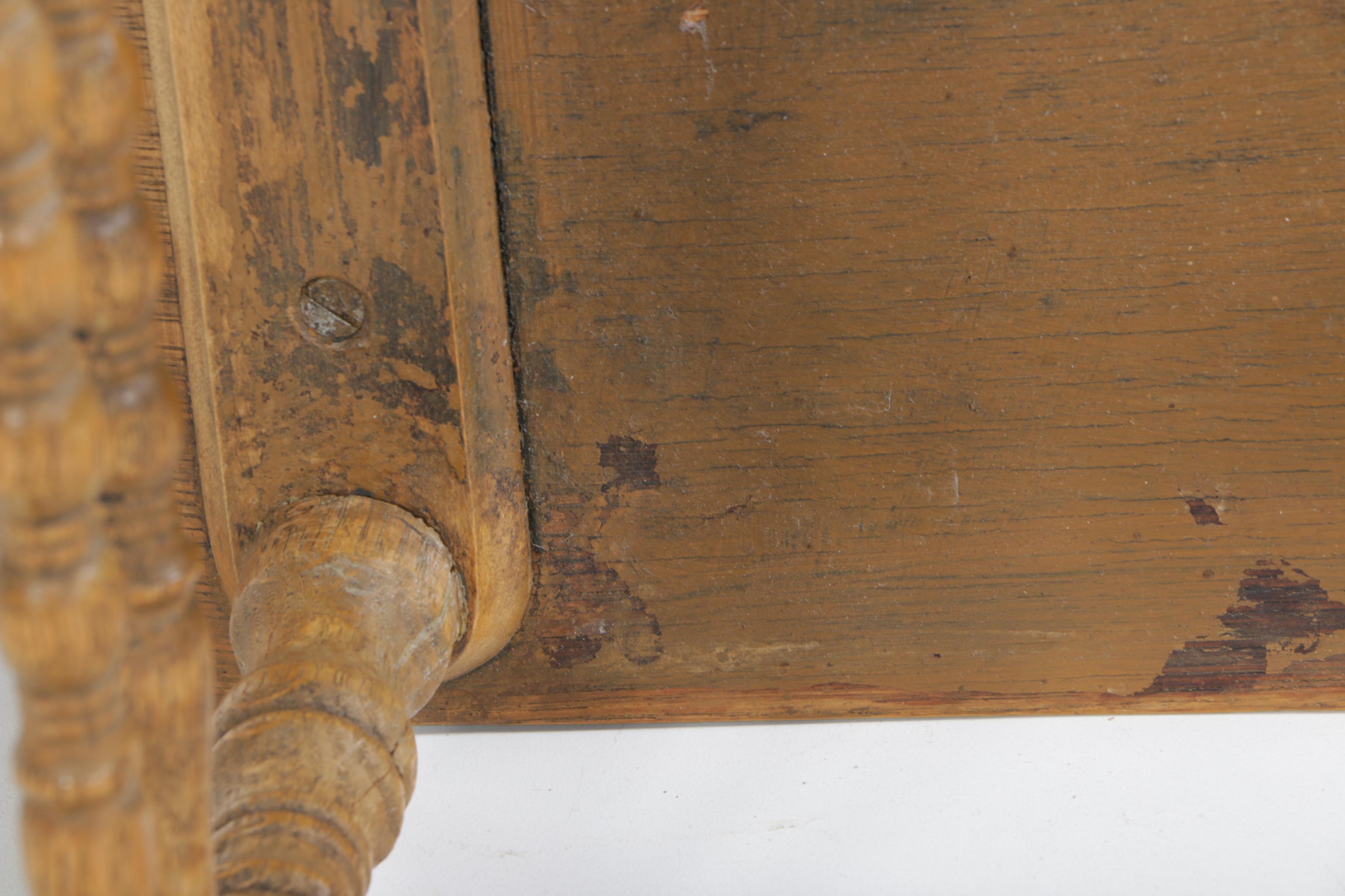 Vintage Bent Plywood Oak Bench