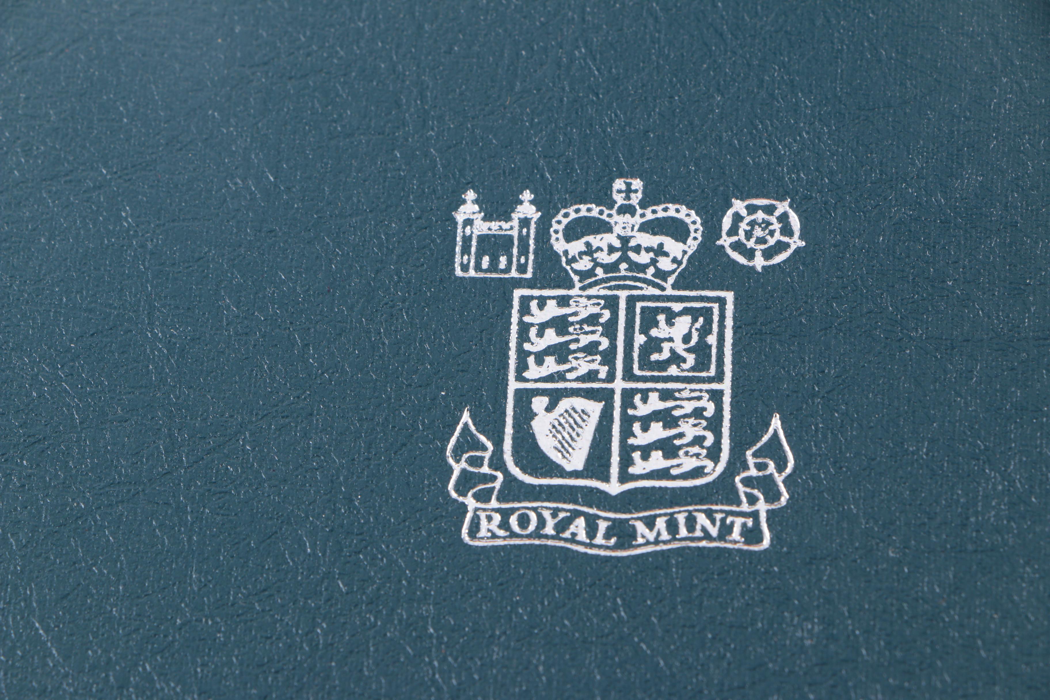 Group of British Collectible Coins and a Calculator