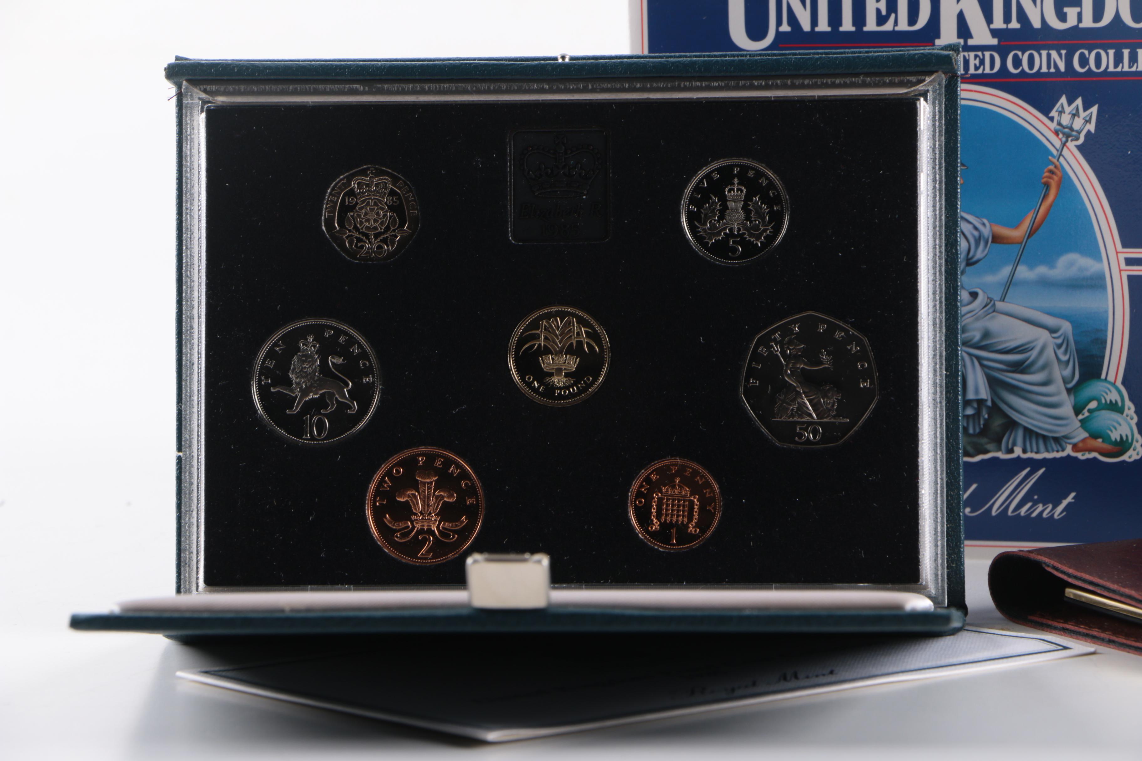 Group of British Collectible Coins and a Calculator