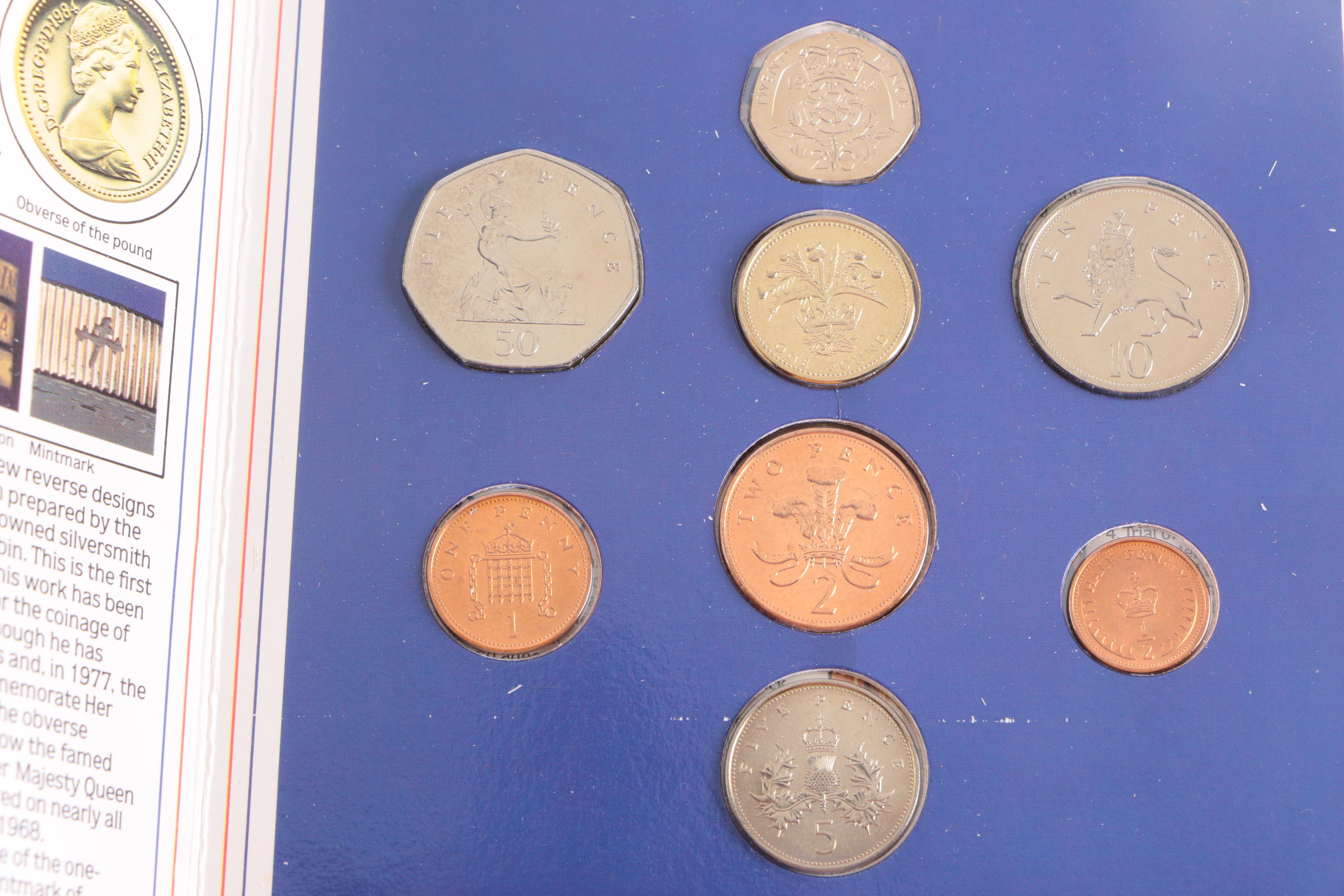 Group of British Collectible Coins and a Calculator