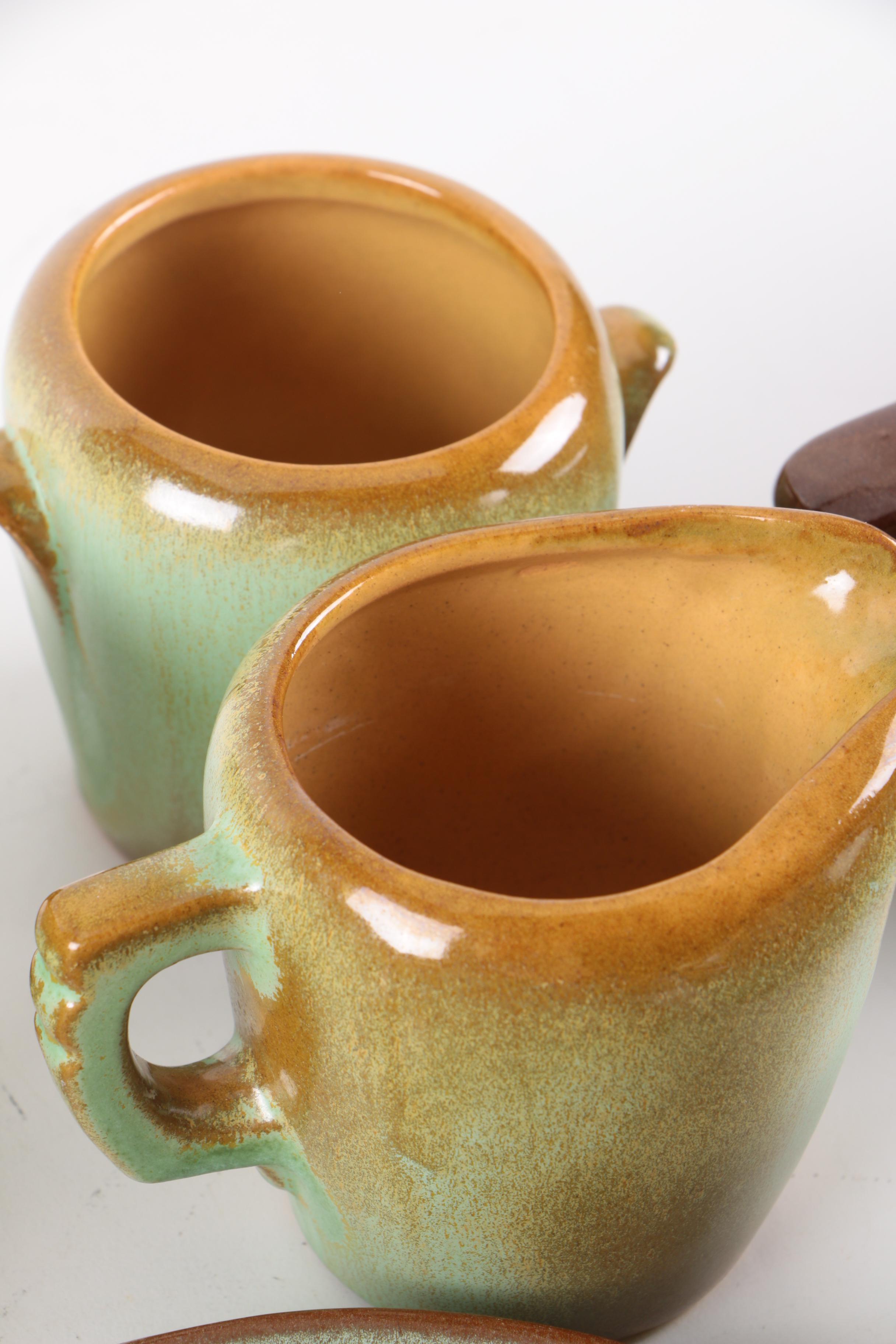 Frankoma Pottery "Plainsman" and "Lazy Bones" Dinnerware