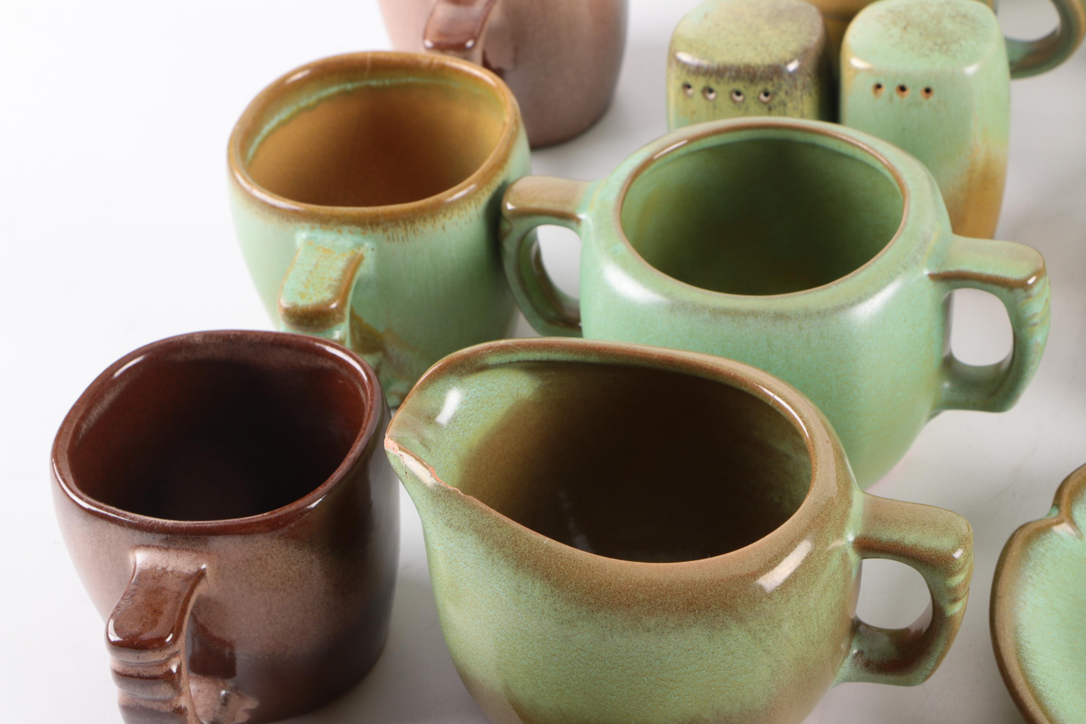 Frankoma Pottery "Plainsman" and "Lazy Bones" Dinnerware