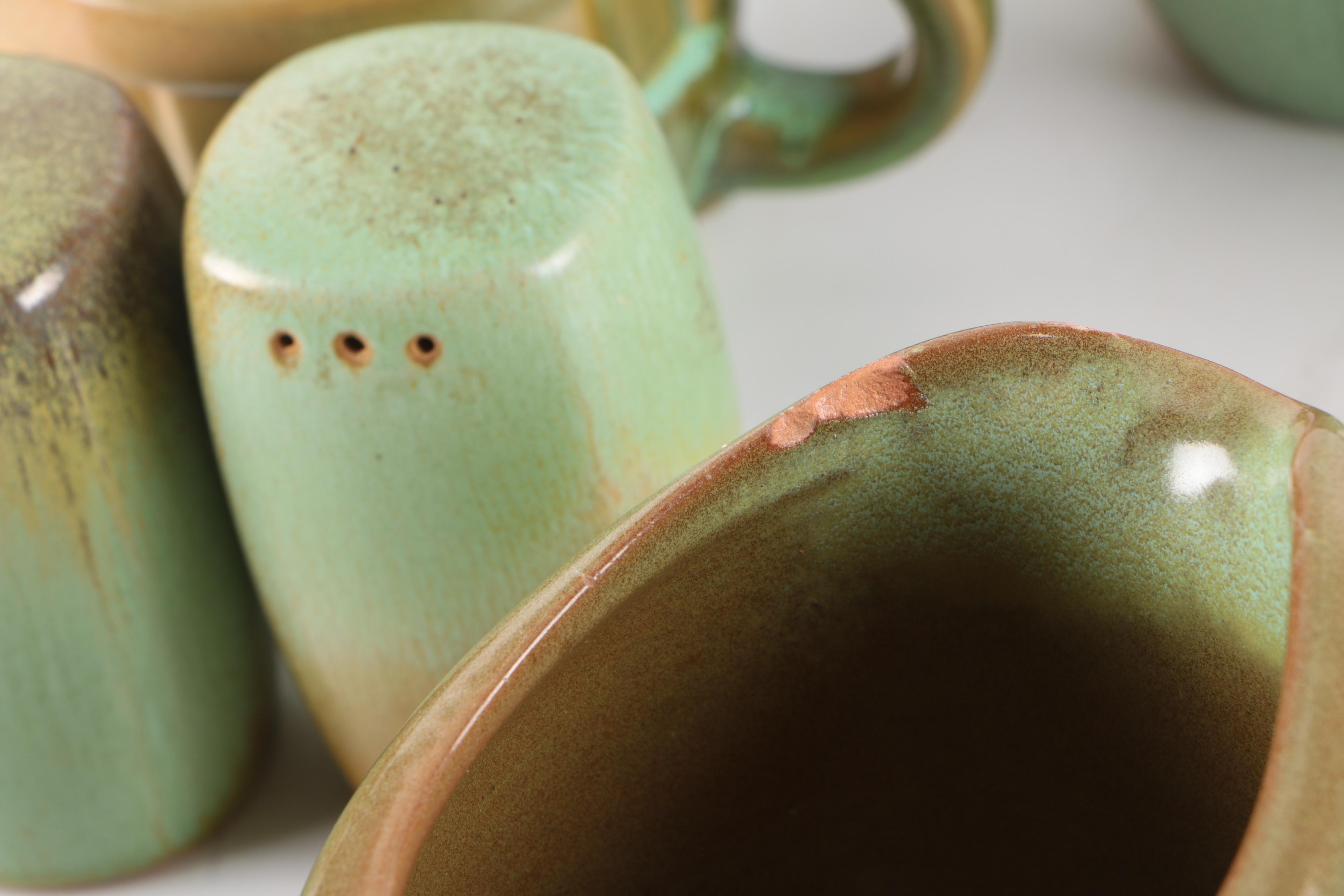 Frankoma Pottery "Plainsman" and "Lazy Bones" Dinnerware