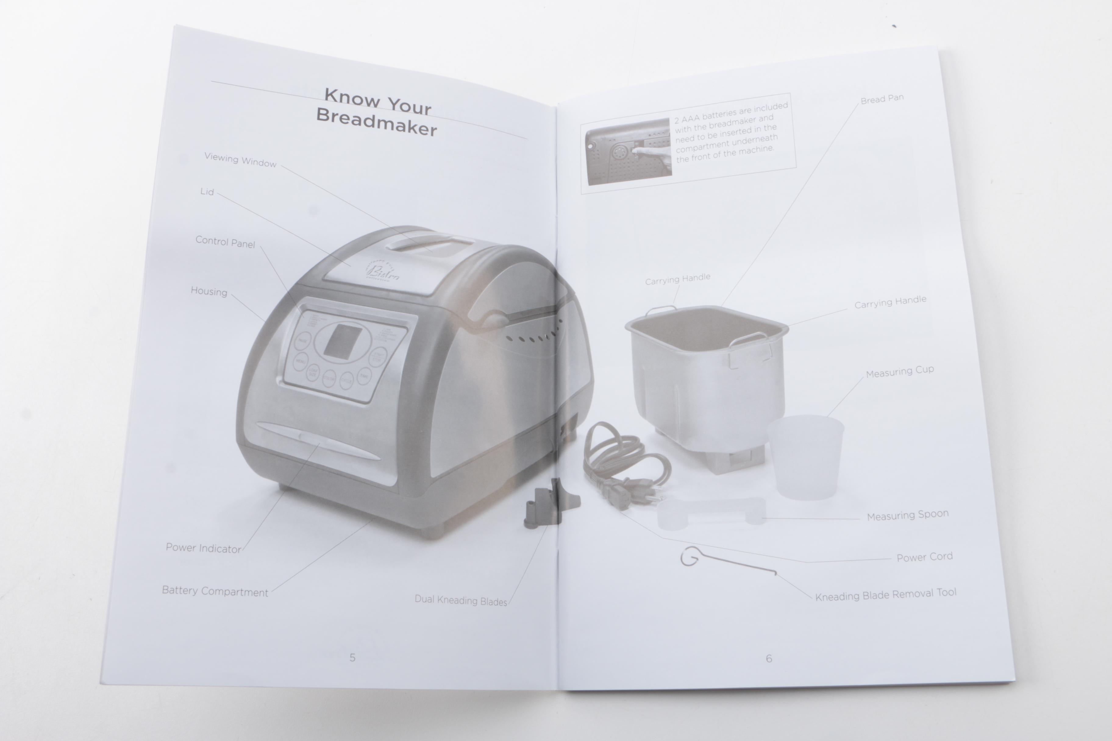 Wolfgang Puck Bistro Collection Bread and Dessert Maker BBME025