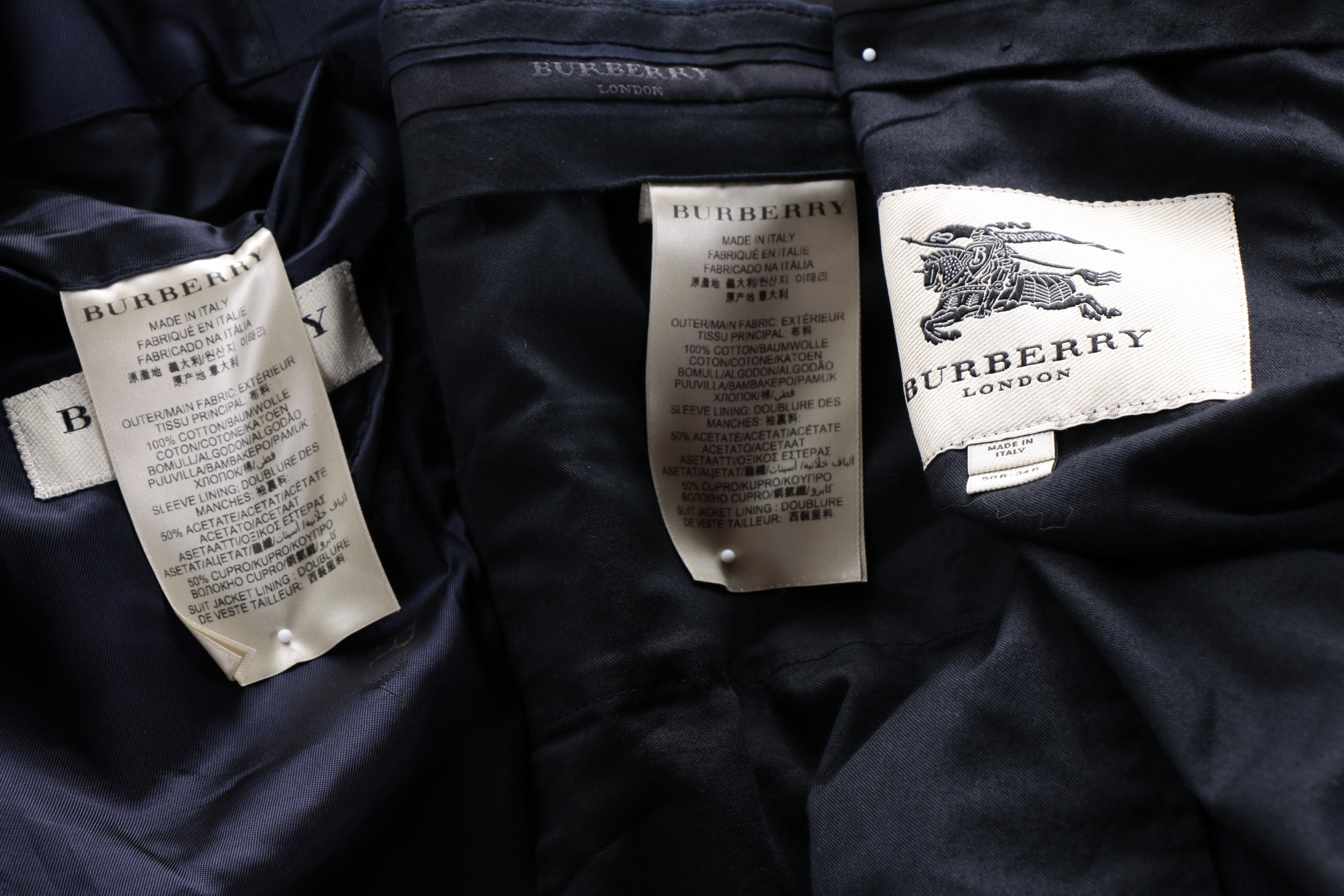 Men's Burberry London Cotton Suit