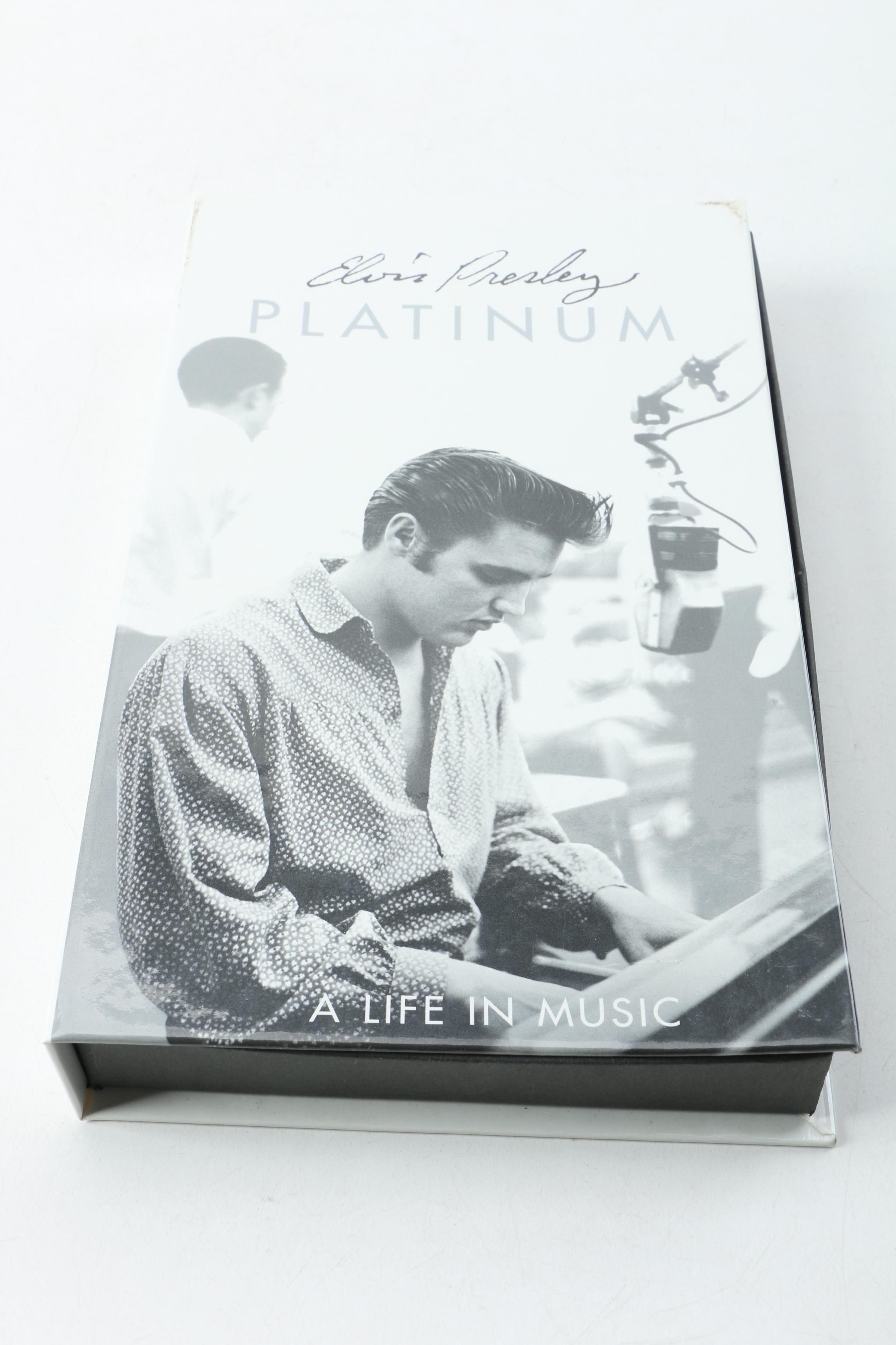 Elvis Figurine, Music Box, Record, CD and Tape Box Sets, And Other Collectibles