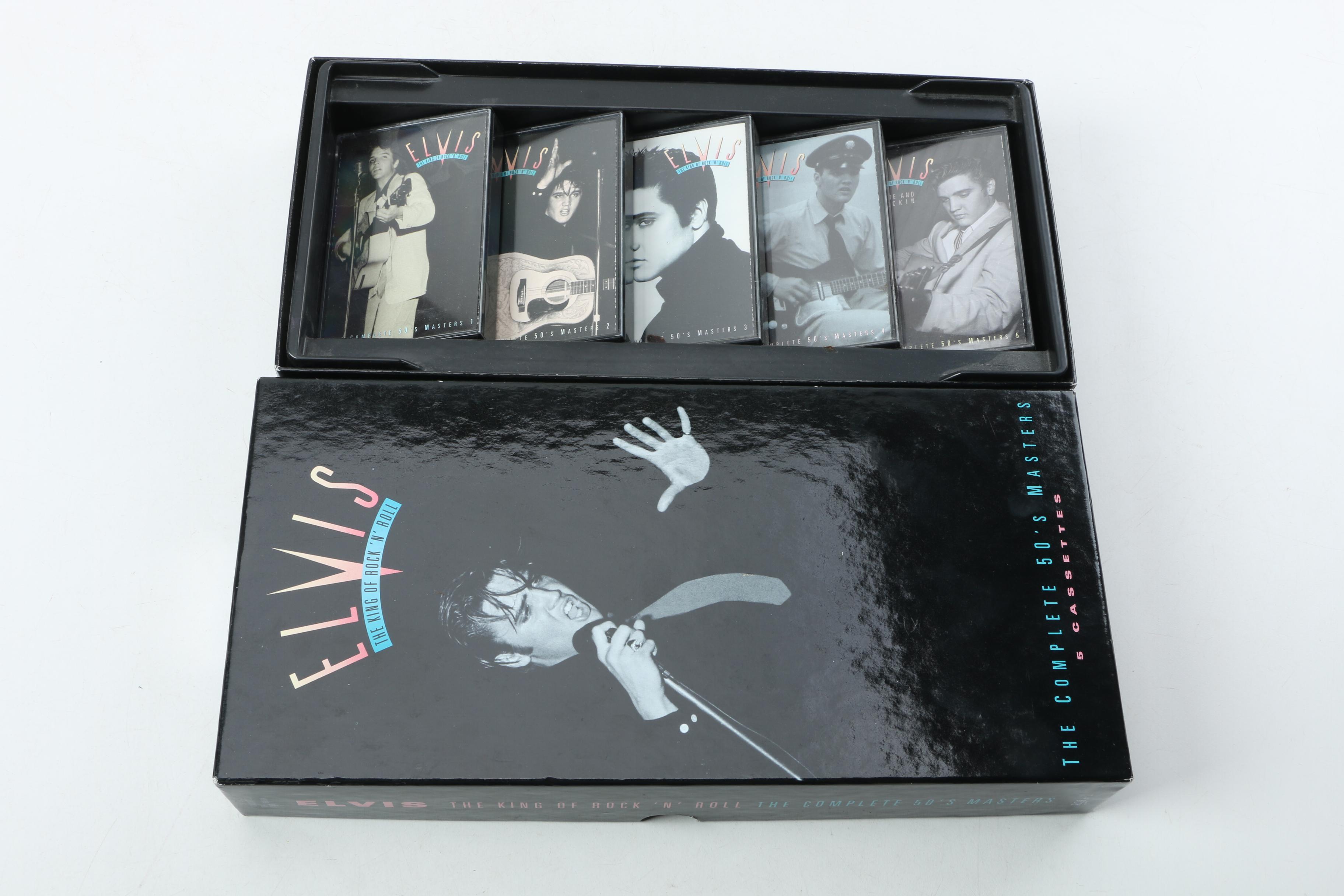 Elvis Figurine, Music Box, Record, CD and Tape Box Sets, And Other Collectibles