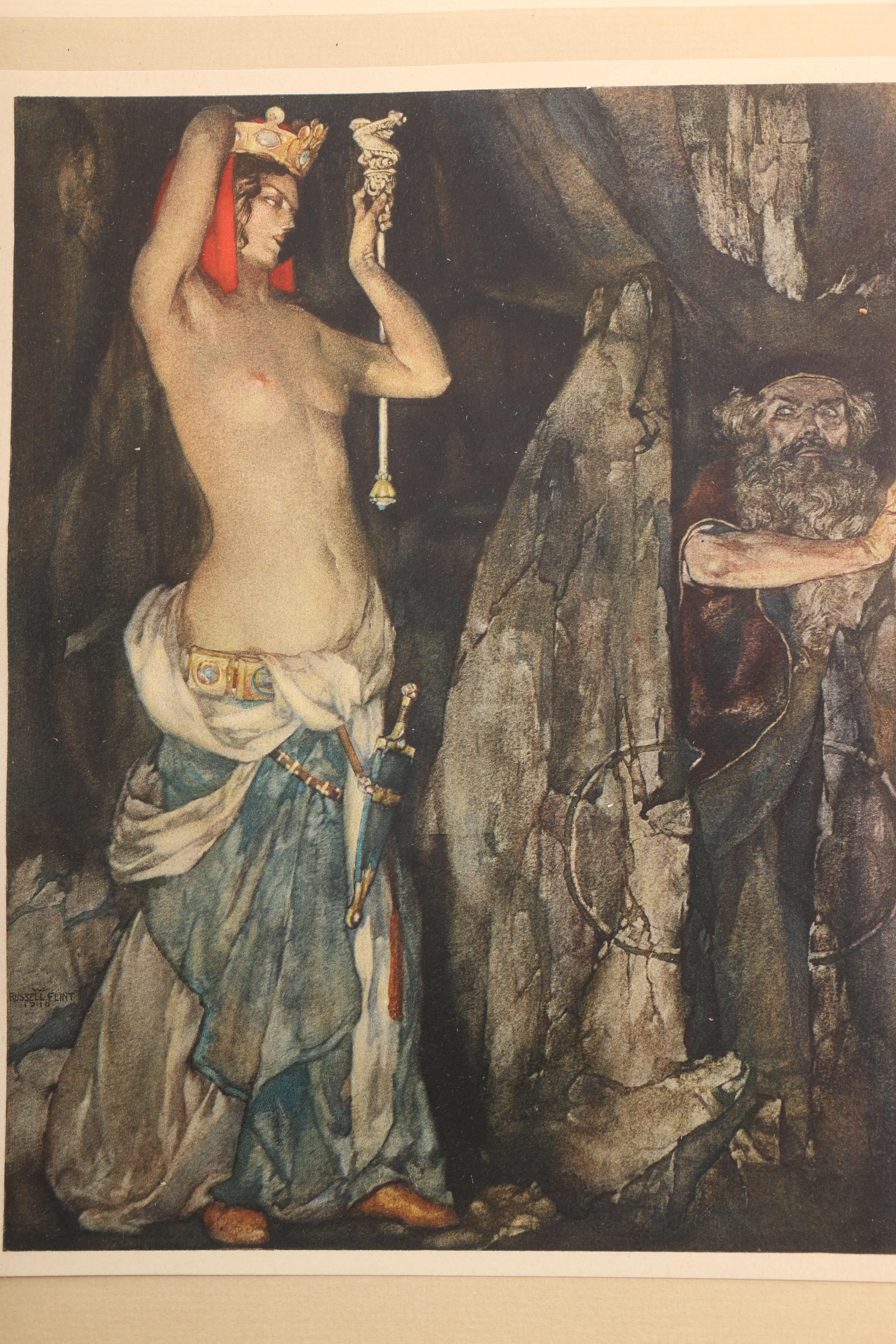 1910 Limited Edition "Le Morte d'Arthur" Illustrated by W. Russell Flint