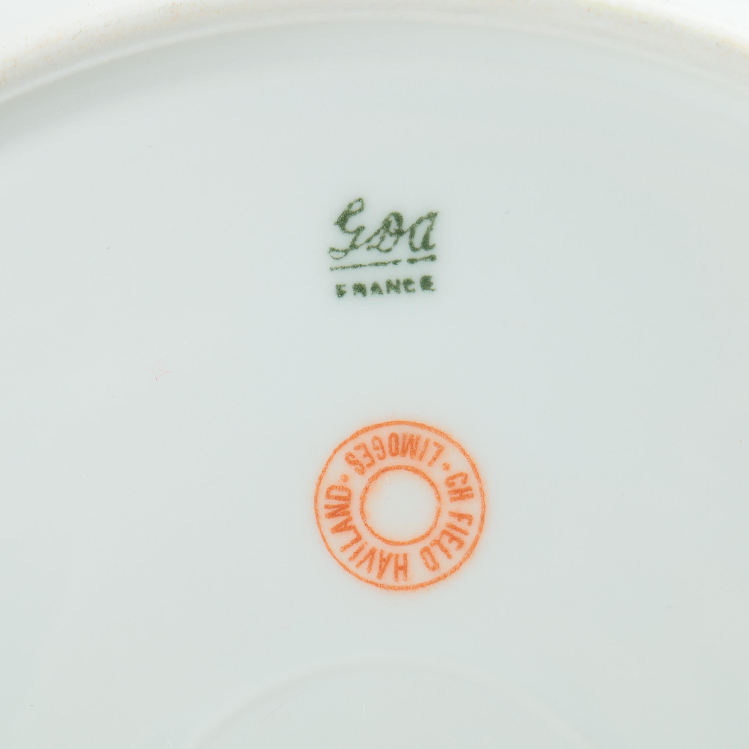 Vintage CF Haviland Limoges Porcelain Plates ca. 1900-41
