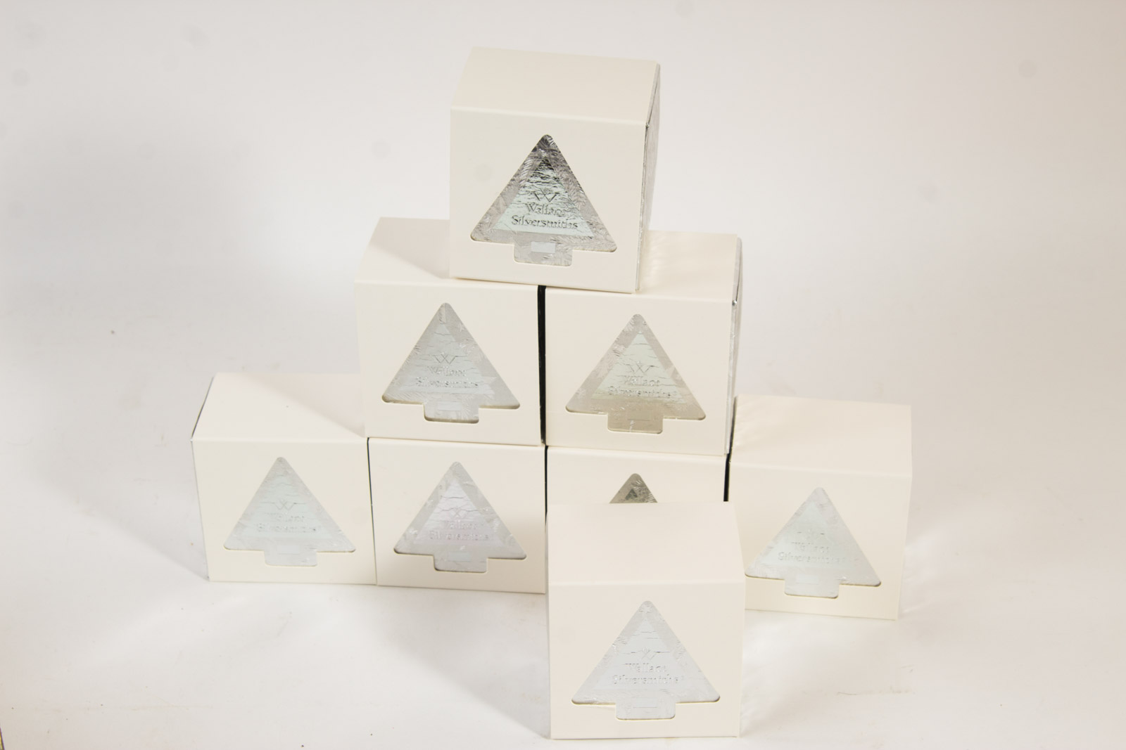 Eight Wallace Silversmiths Annual Christmas Sleigh Bells