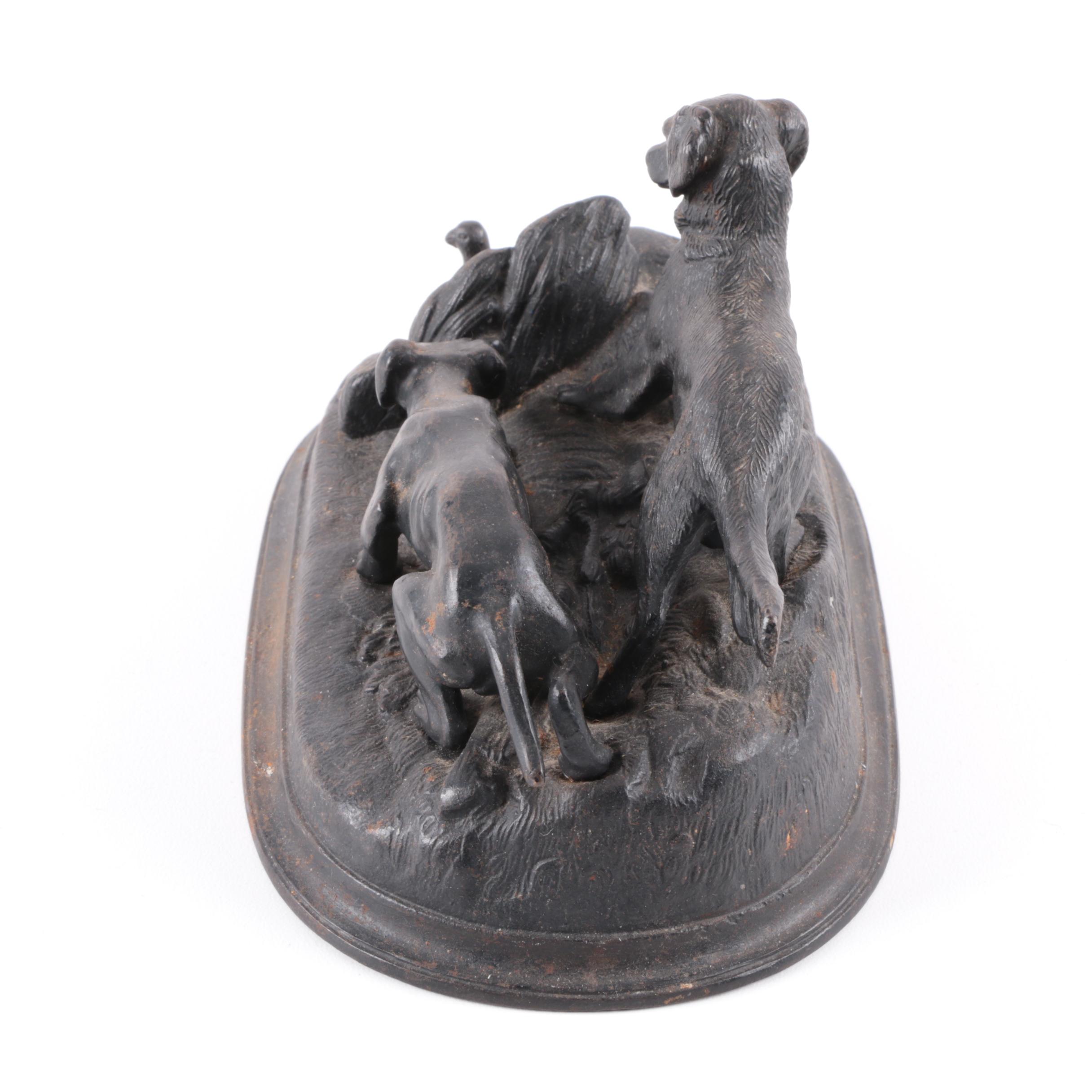 1959 Kacan Metal Sculpture of Dogs