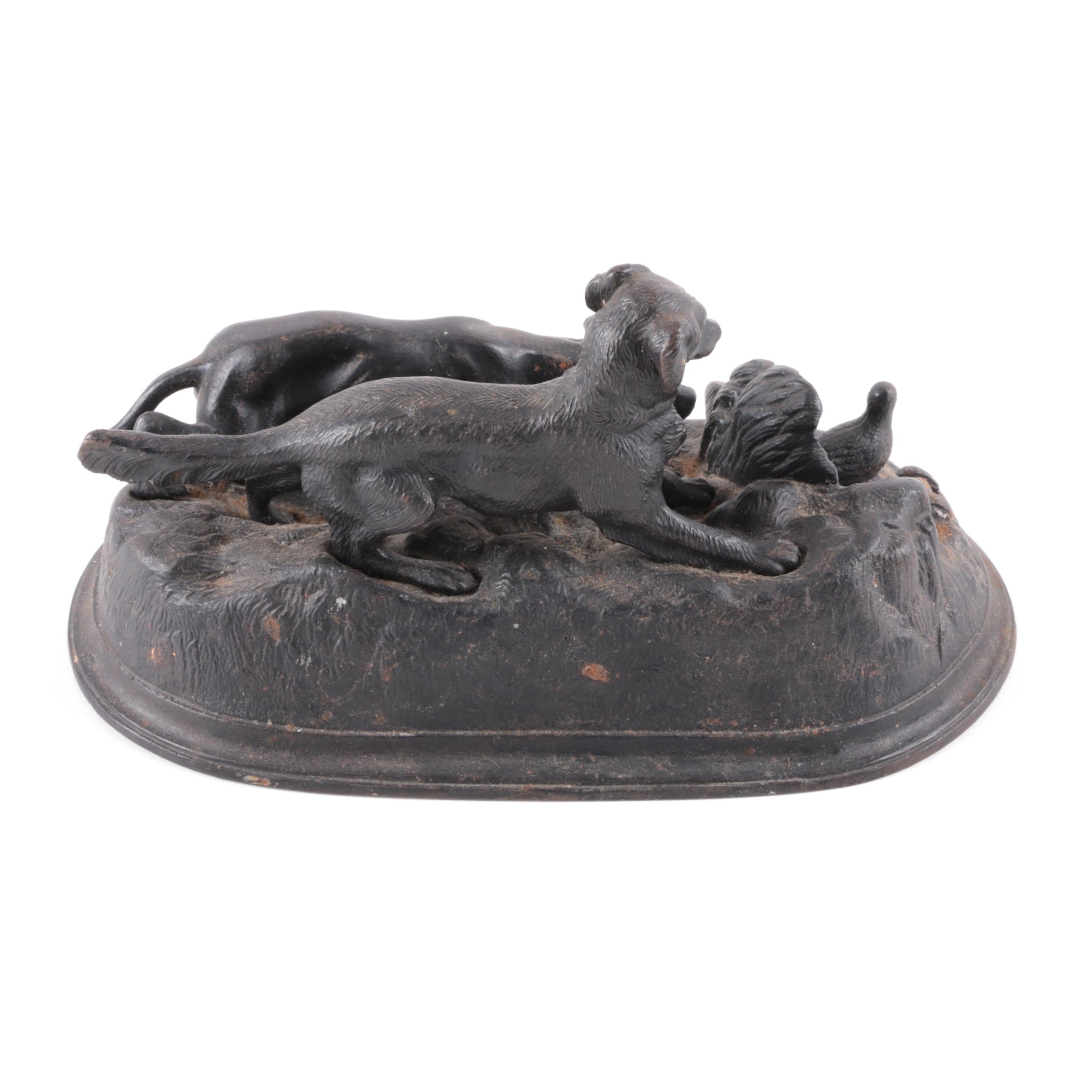 1959 Kacan Metal Sculpture of Dogs