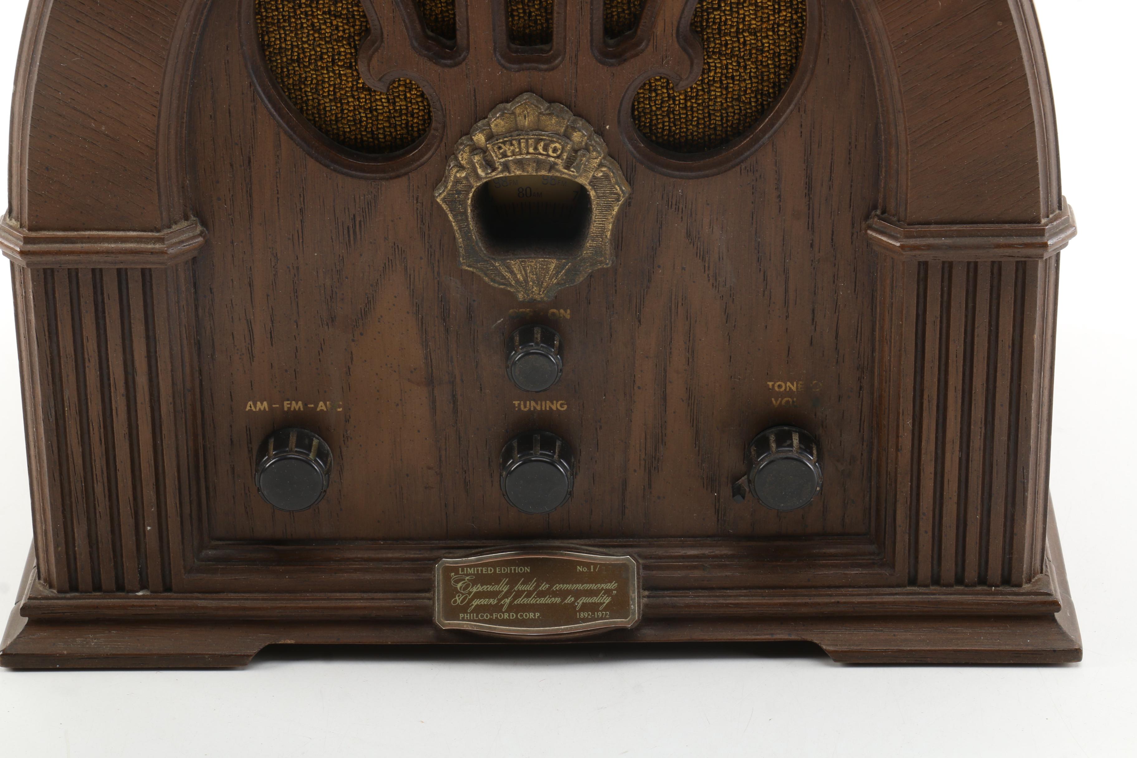 Vintage Philco Limited Edition Reproduction Cathedral Radio