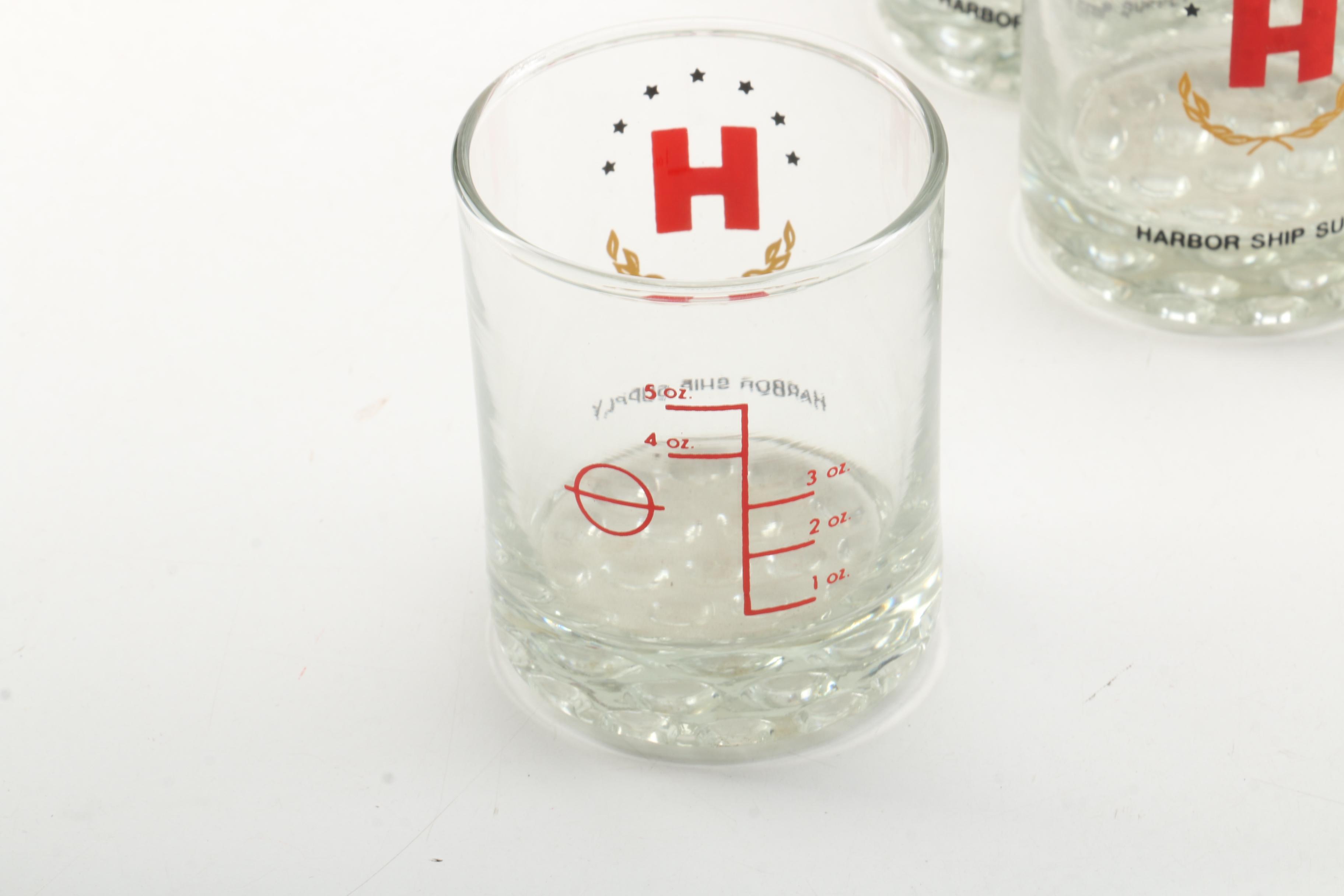 Harbor Ship Supply Commemorative Lowball Glasses