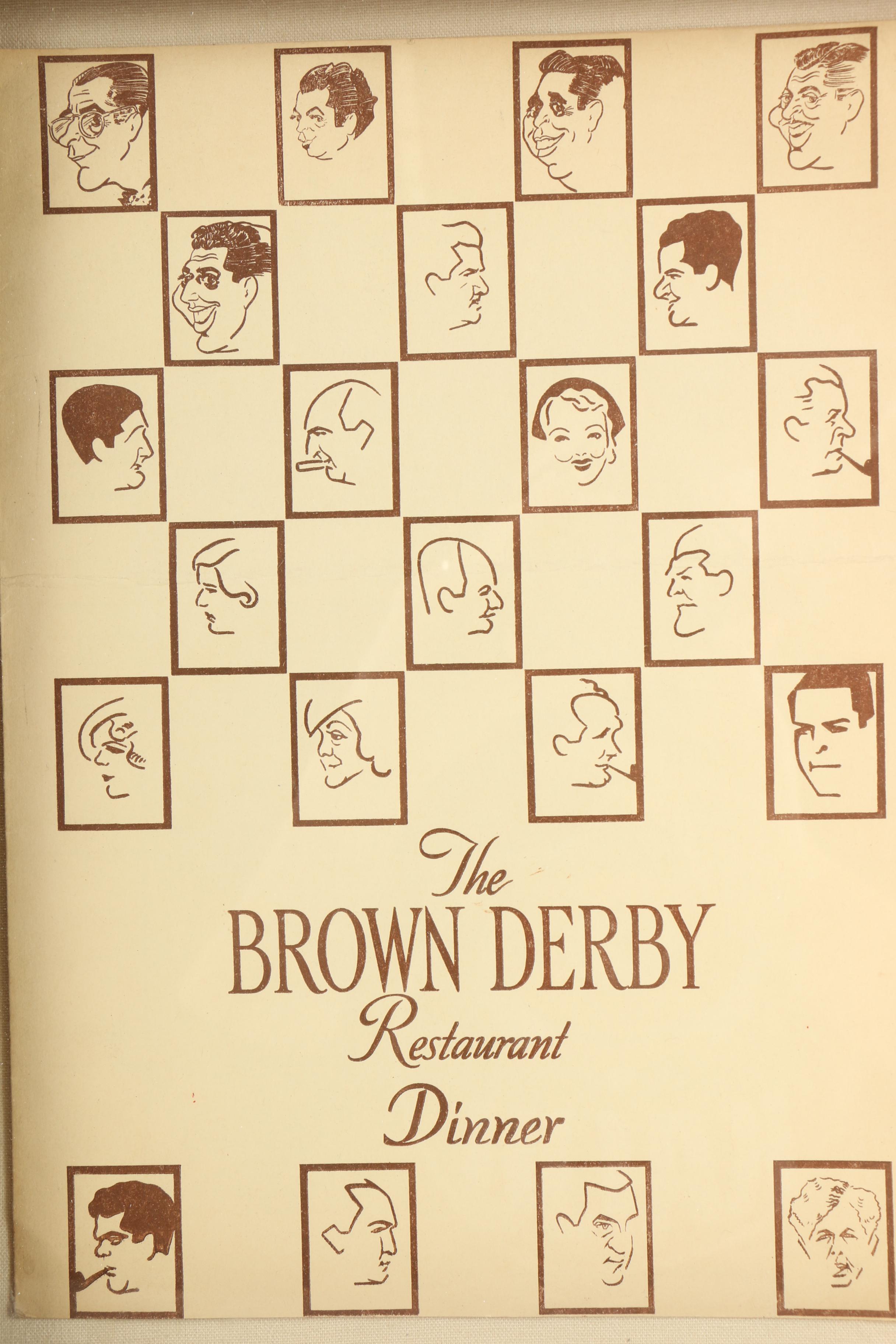Memorabilia from The Brown Derby Restaurant